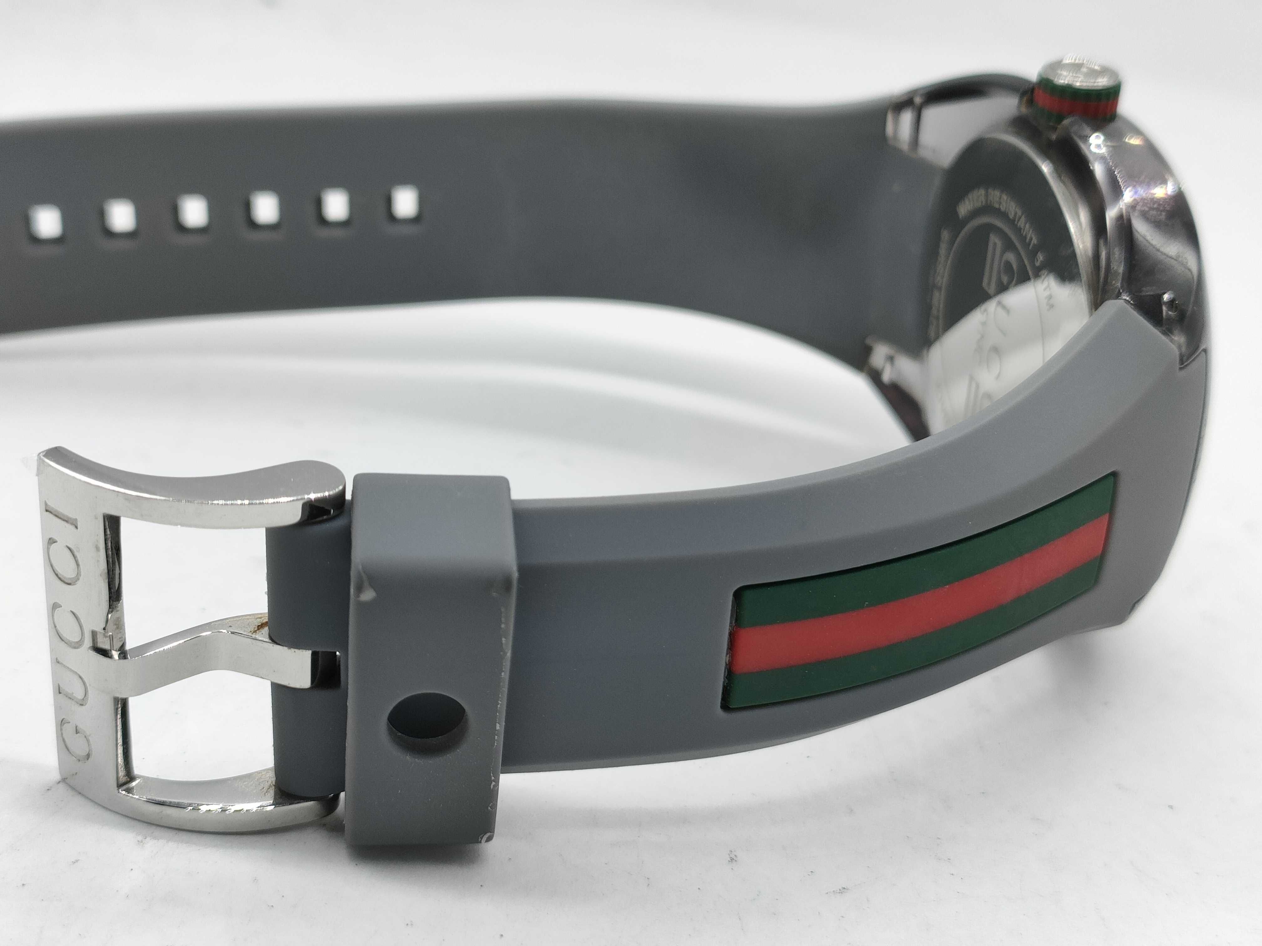 Gucci Sync Gray Resin and Stainless Steel Wristwatch 44mm