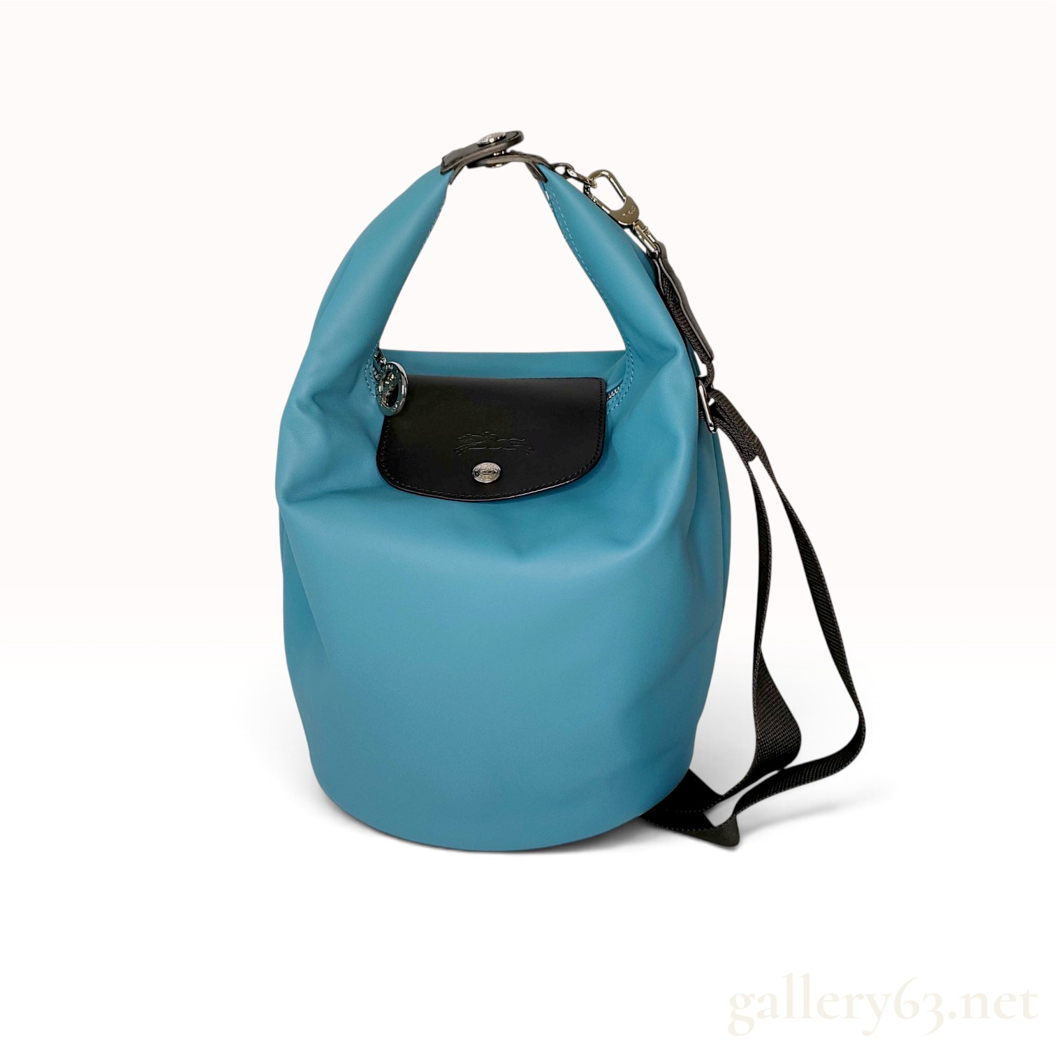 Longchamp Le Pliage Xtra Lagoon Leather Bucket Bag