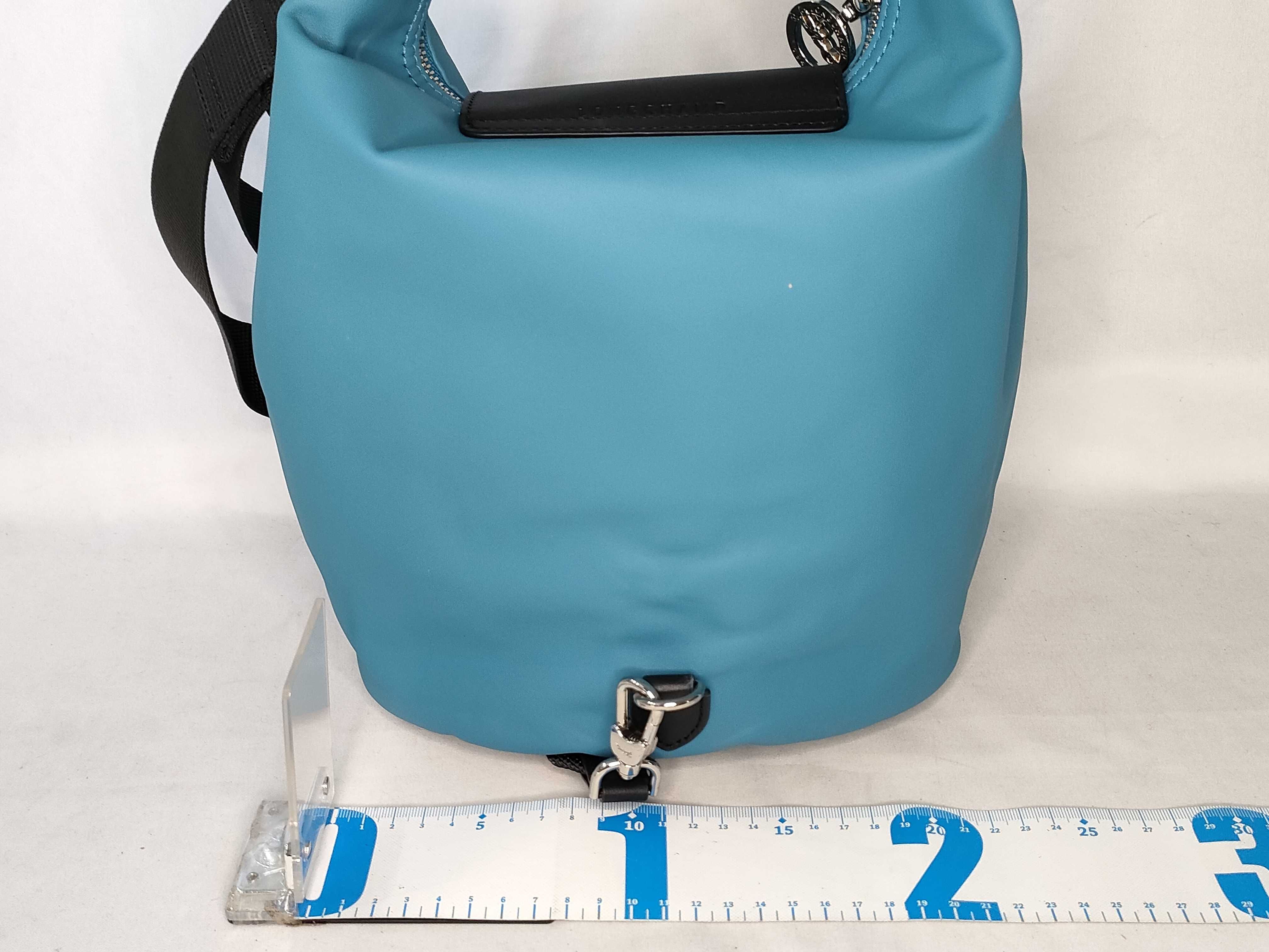 Longchamp Le Pliage Xtra Lagoon Leather Bucket Bag