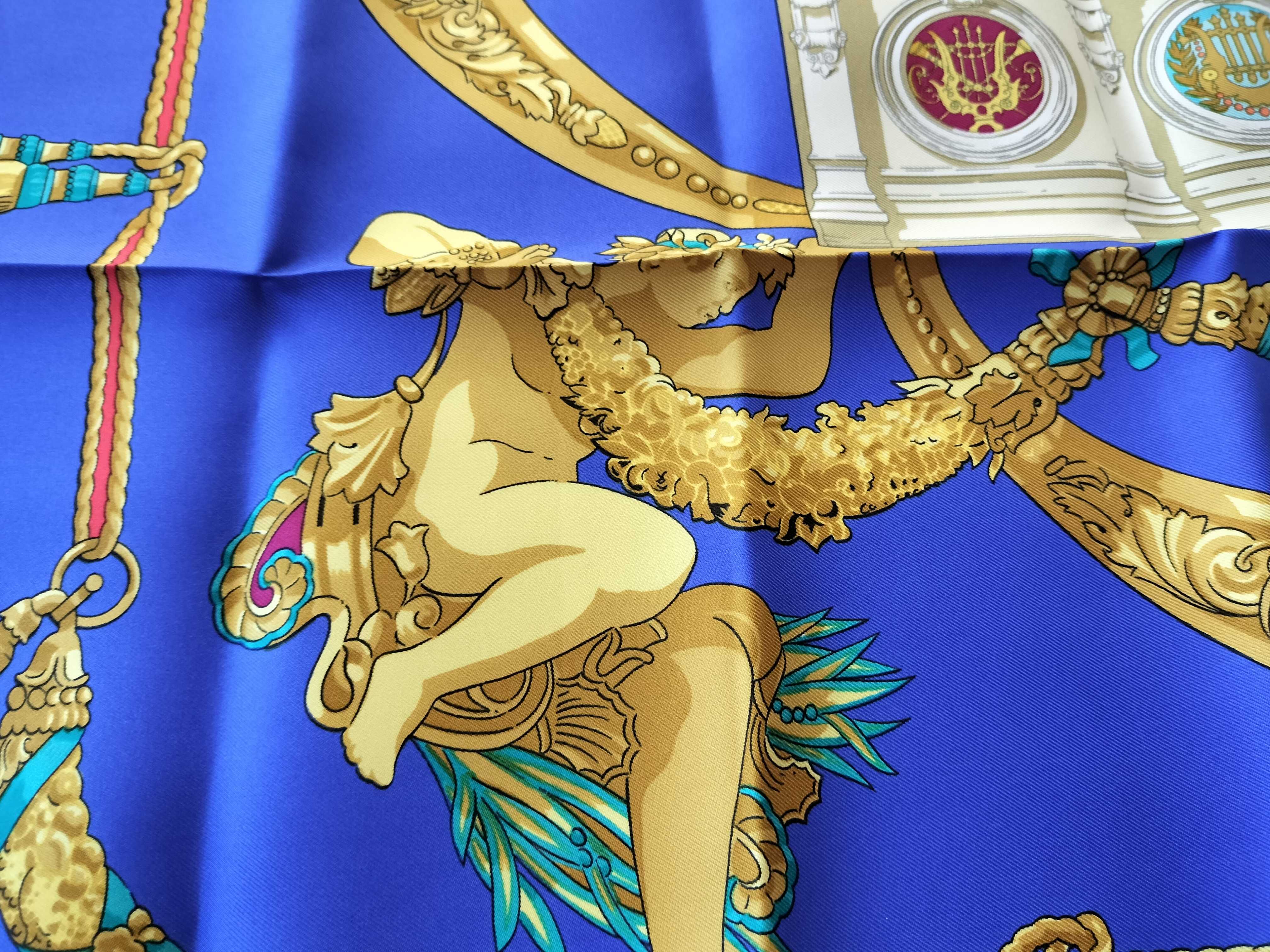Vintage Hermes Hommage a Charles Garnier Silk Carre 90