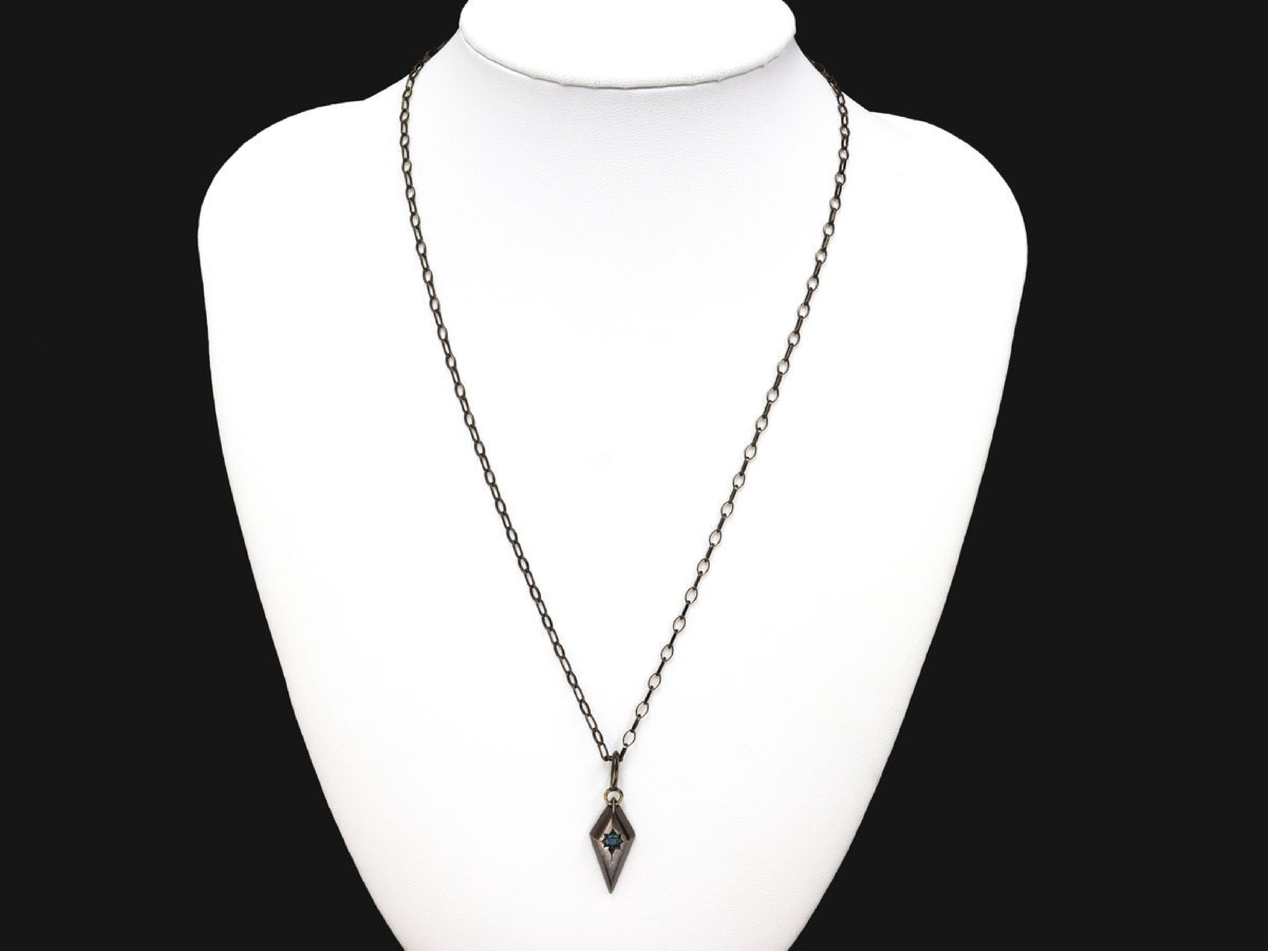 An 18K Gold Color-Change Alexandrite Pendant with 10K Gold Necklace and Memo