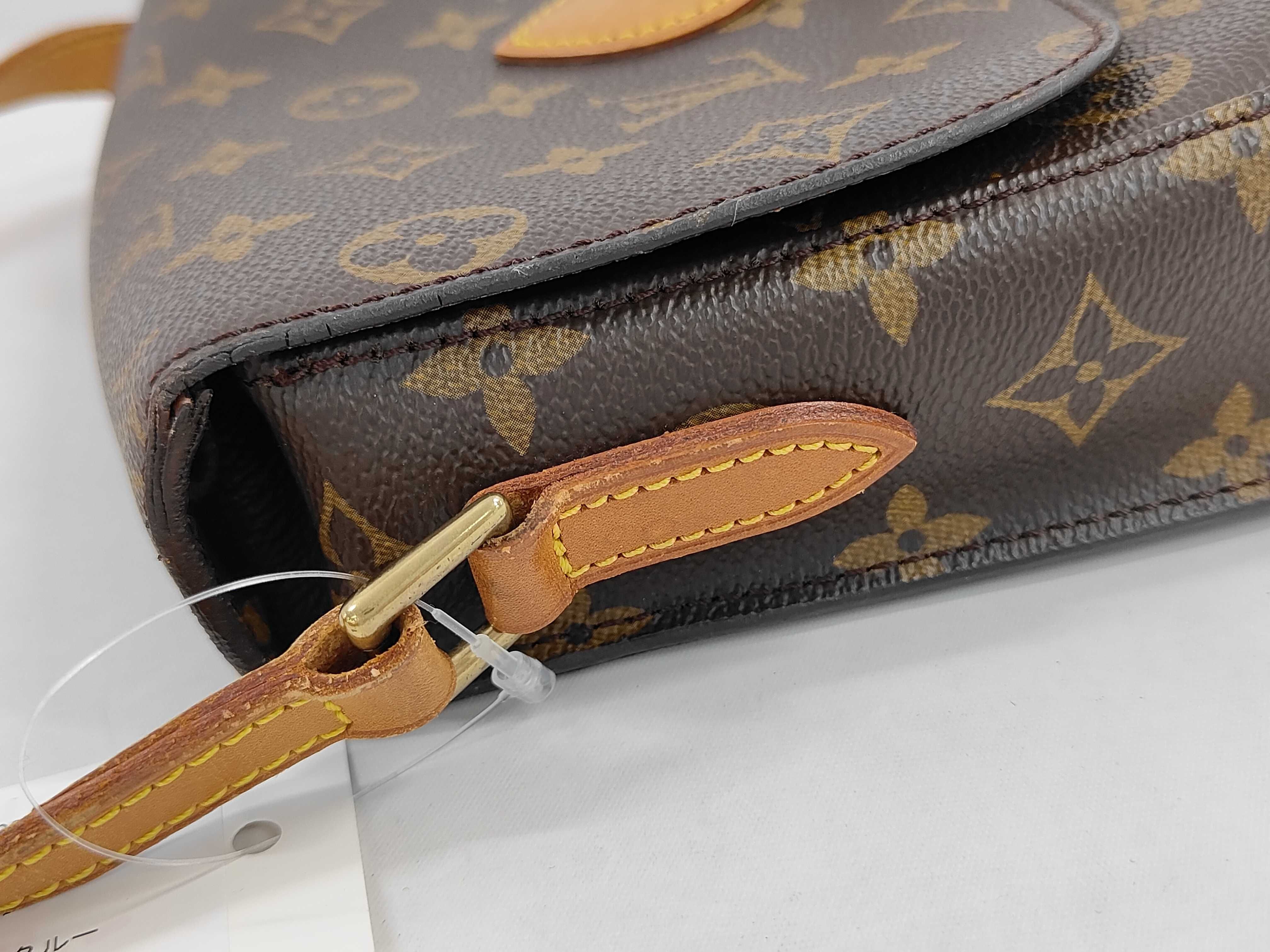 Vintage Louis Vuitton Monogram Saint Cloud PM Brown Coated Canvas Crossbody Bag