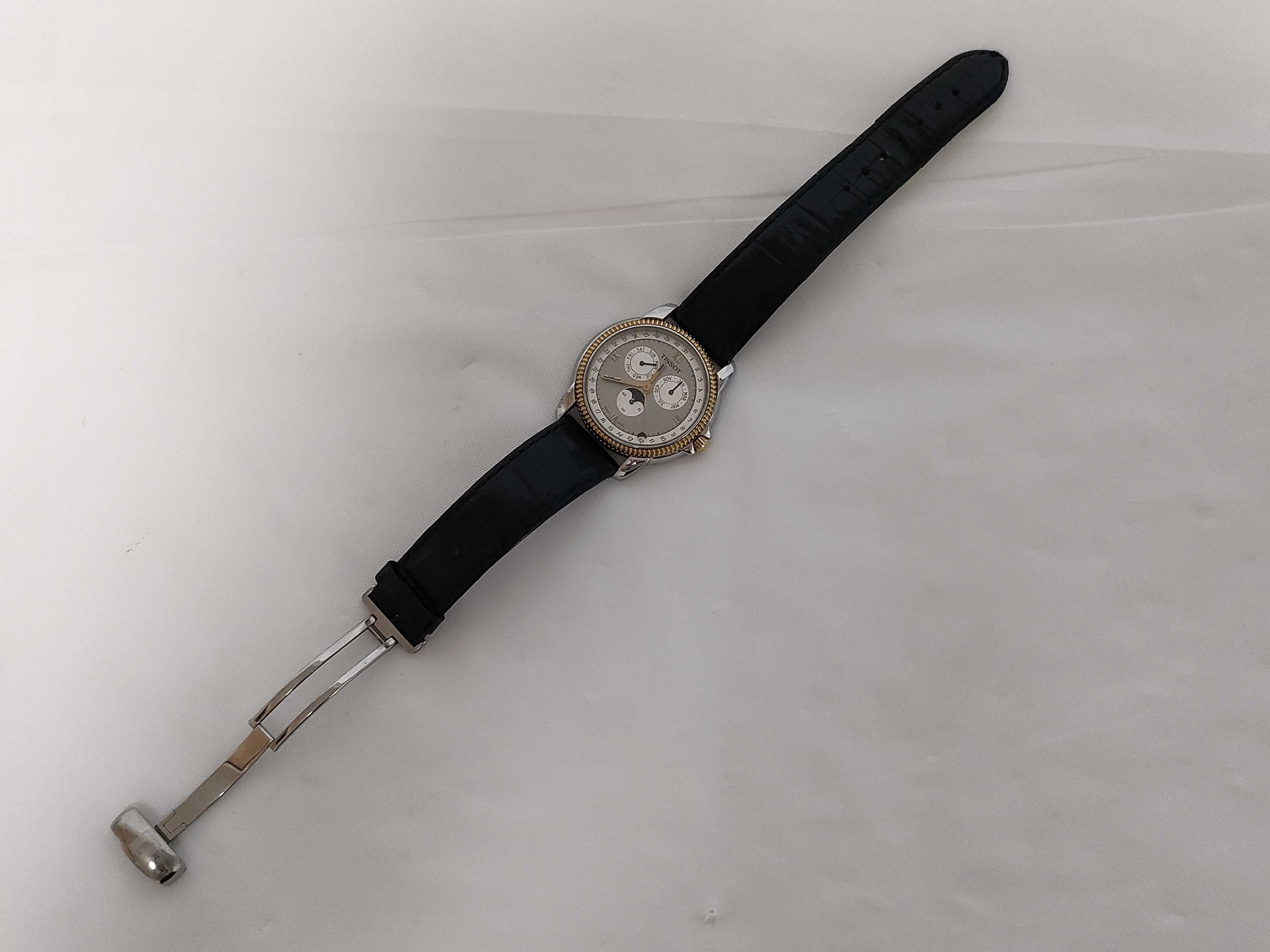 Tissot Casablanca Triple Calendar Moonphase Stainless Steel and Gold-Tone Wristwatch