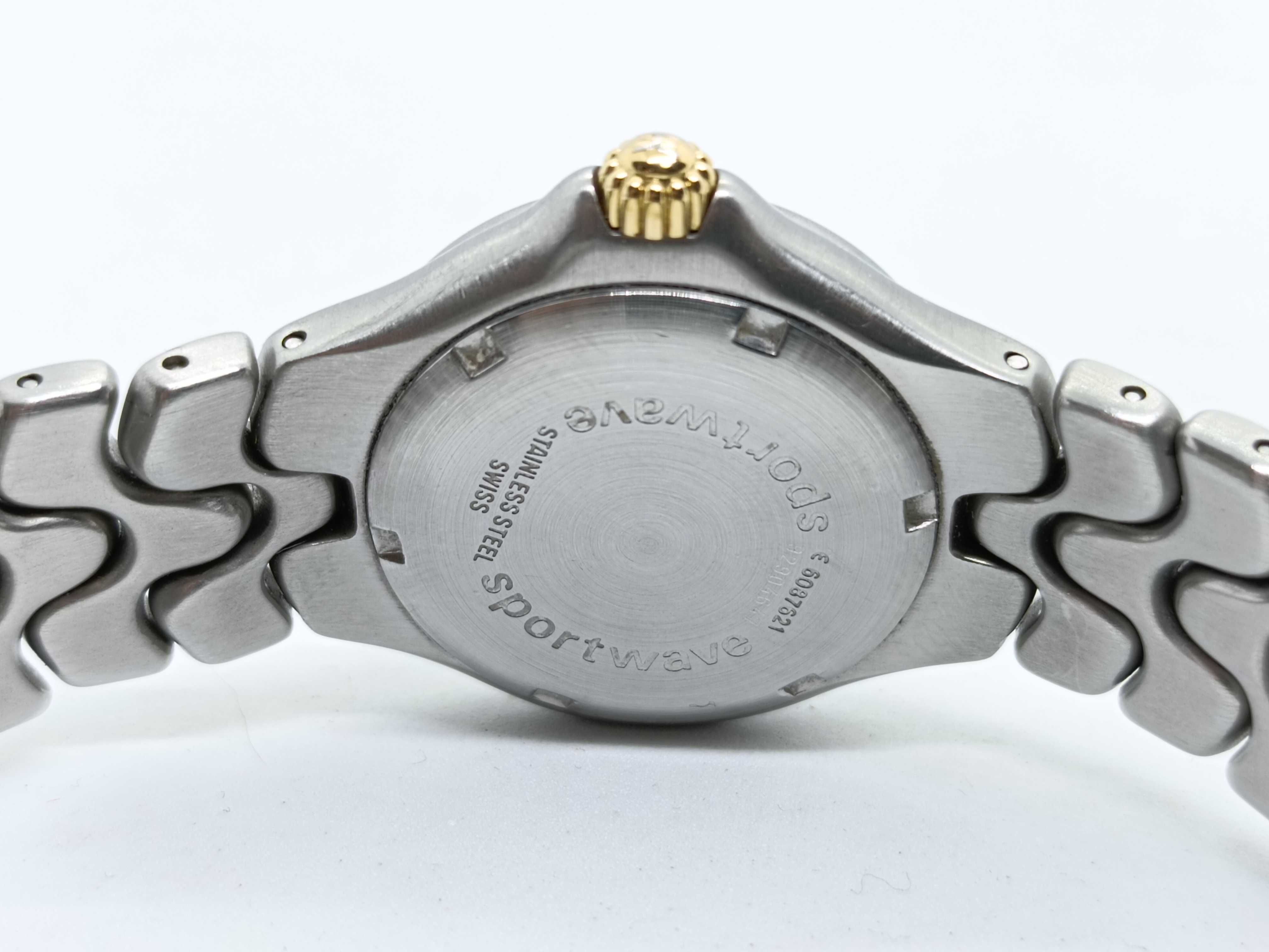 EBEL Sportwave Champagne Dial Stainless Steel and Gold Toned Ladies Wristwatch