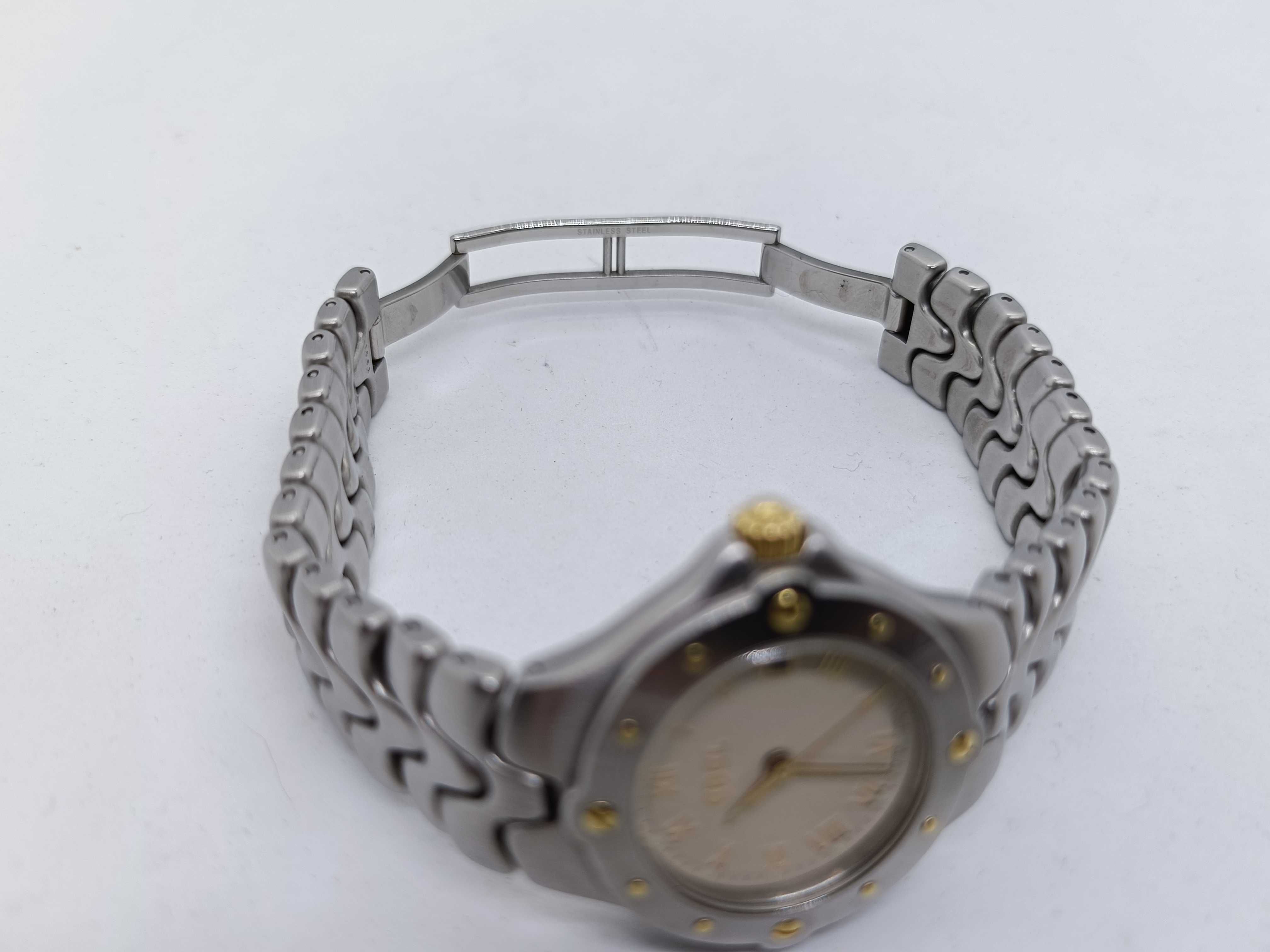 EBEL Sportwave Champagne Dial Stainless Steel and Gold Toned Ladies Wristwatch