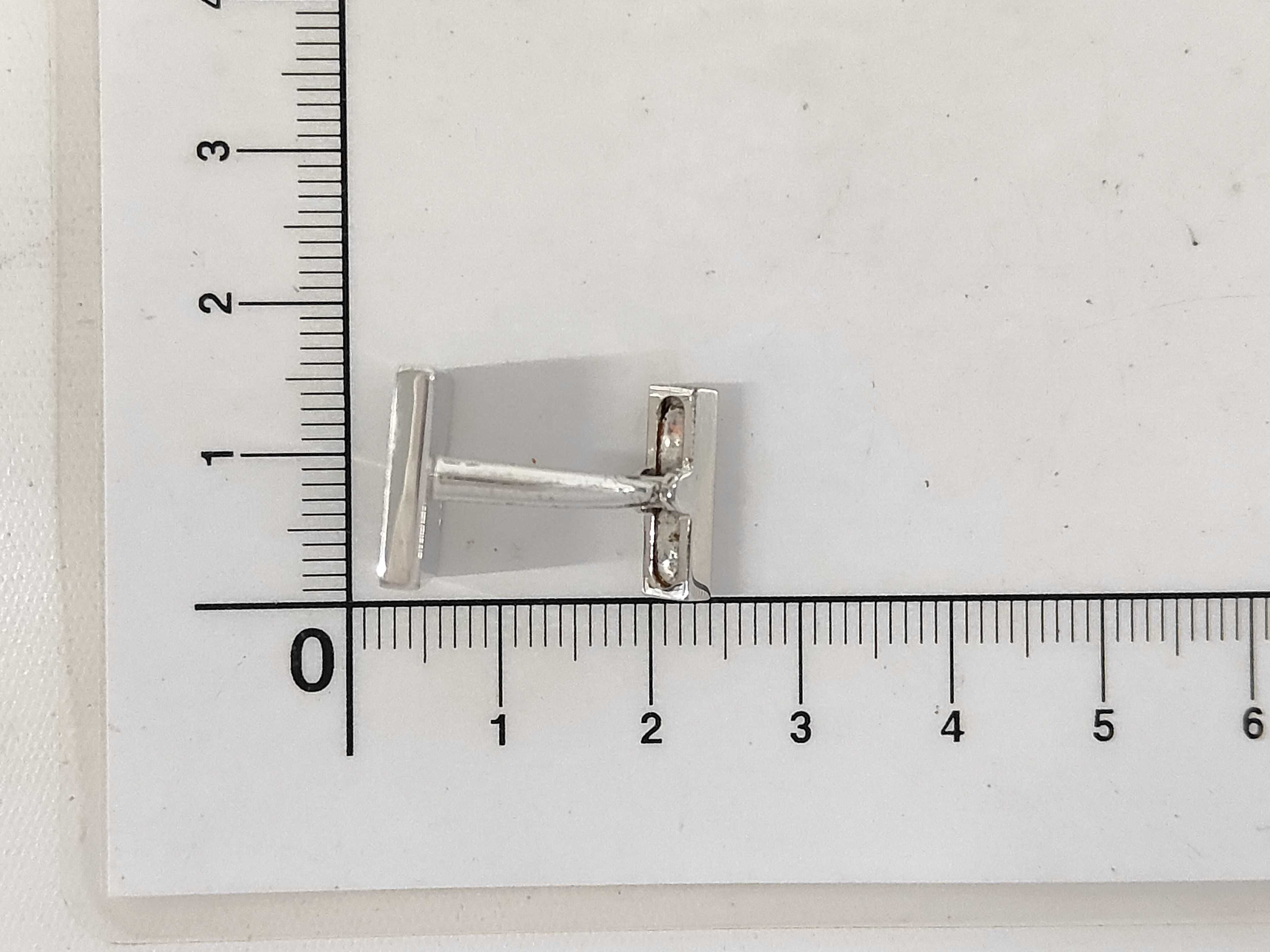 Louis Vuitton Damier 4 Sterling Silver Cufflinks with Case