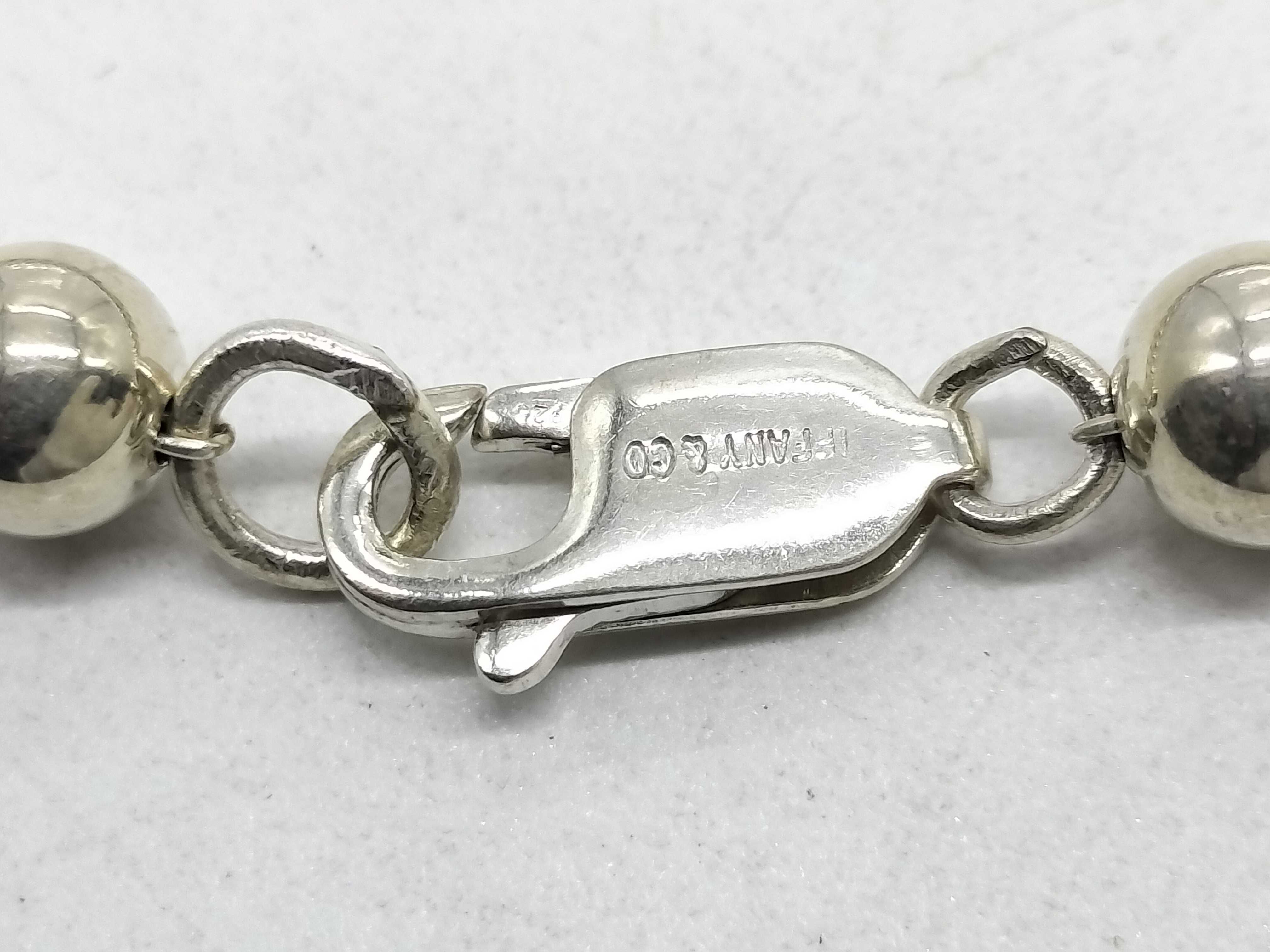 Vintage Tiffany & Co. HardWear Graduated Sterling Silver Bead Necklace