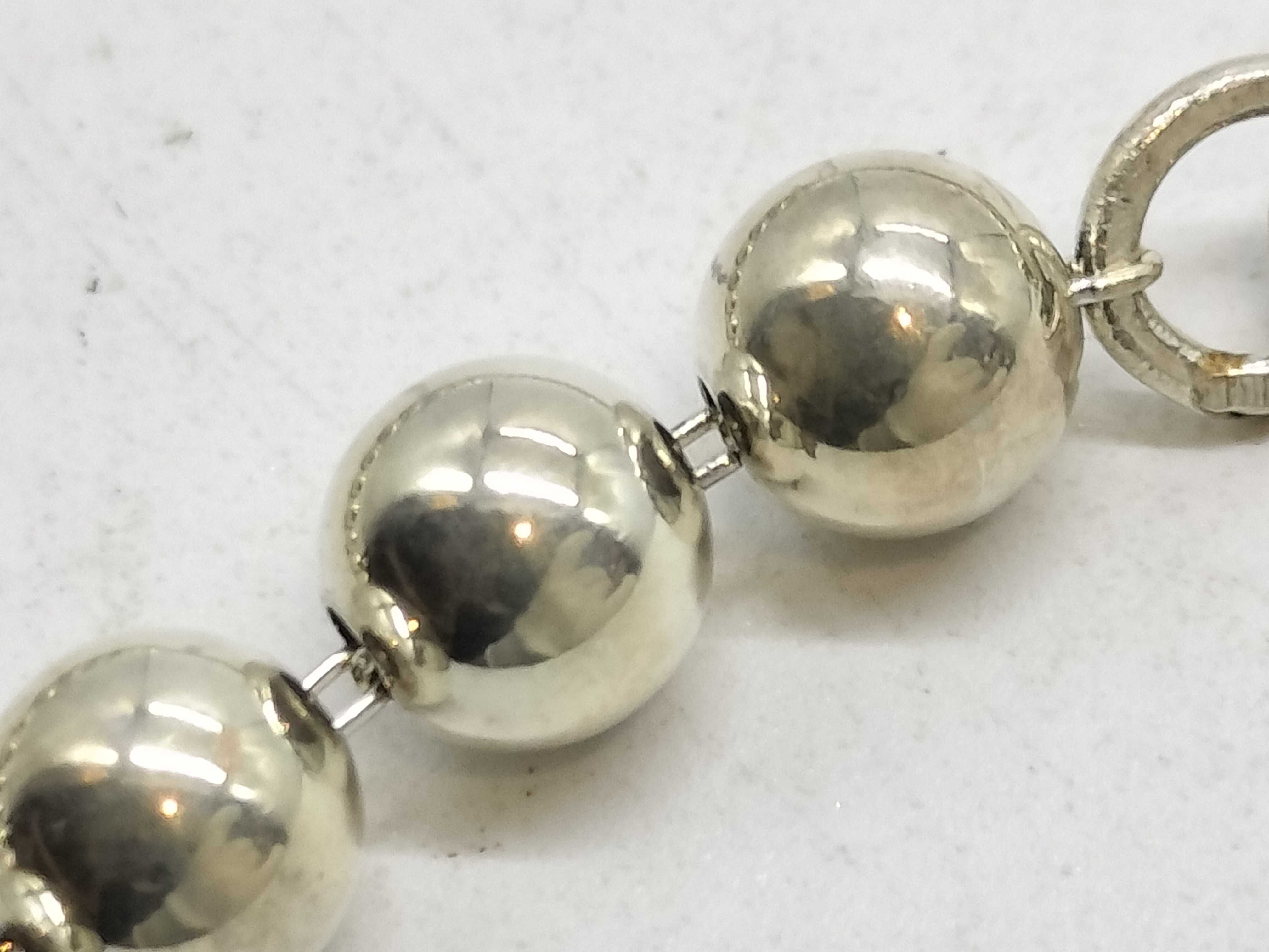 Vintage Tiffany & Co. HardWear Graduated Sterling Silver Bead Necklace
