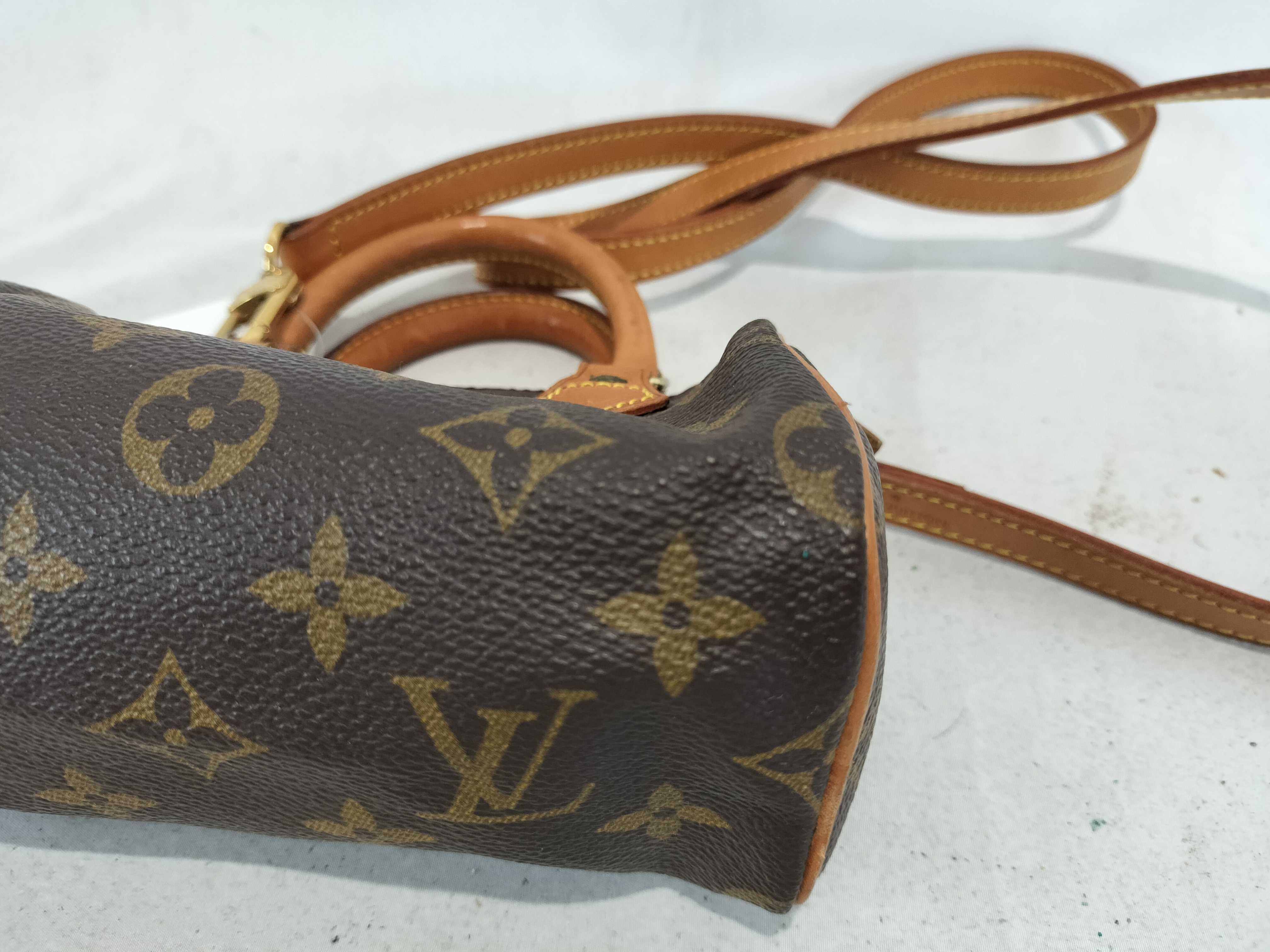Vintage Louis Vuitton Monogram Mini Speedy Brown Coated Canvas Handbag