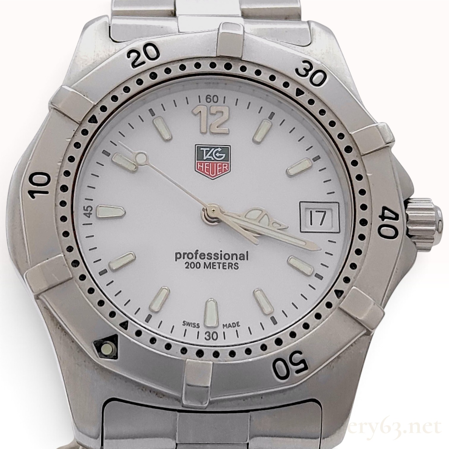 TAG Heuer Professional 2000 Stainless Steel Wristwatch with Box and Papers