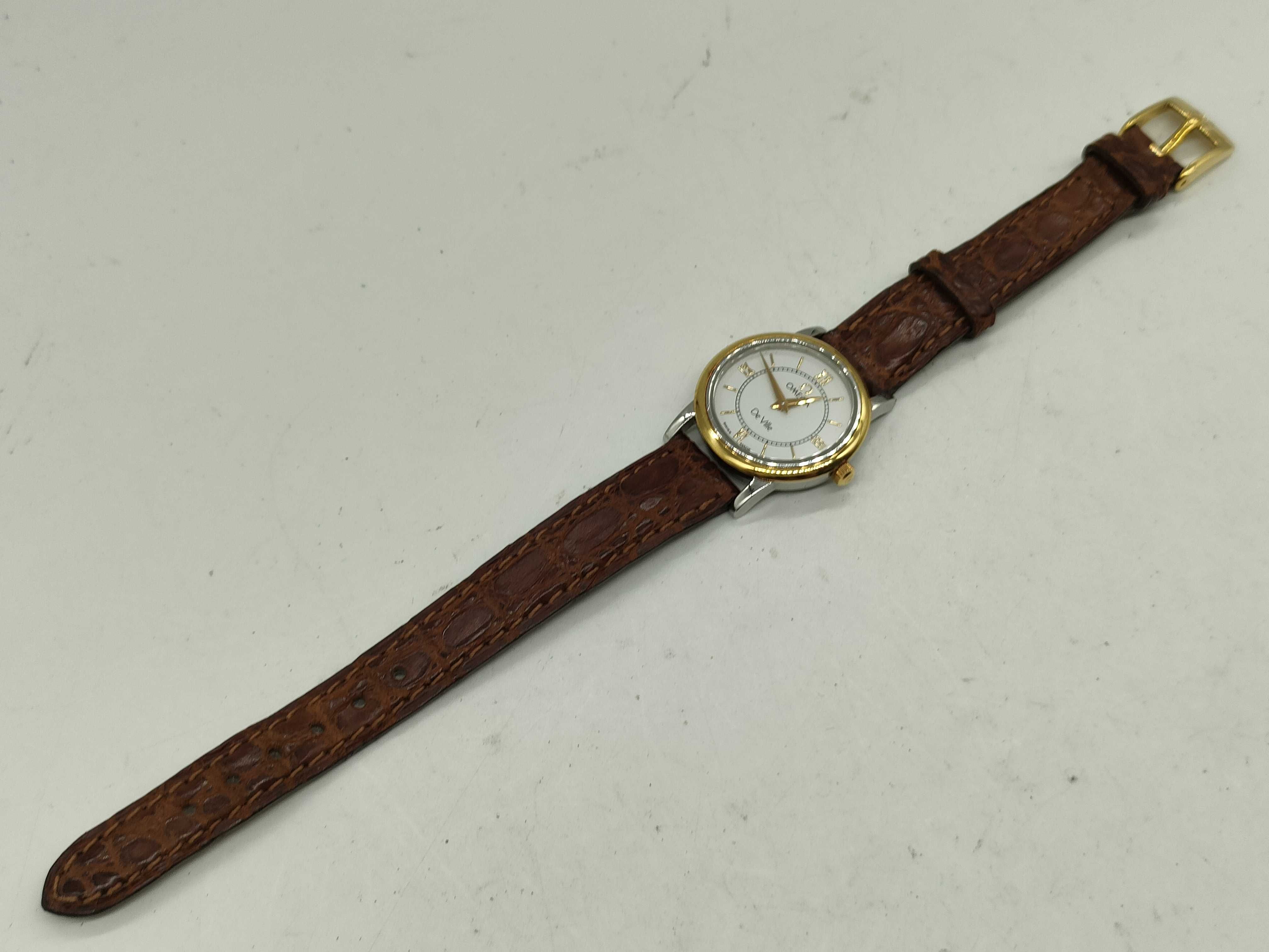 Vintage Omega De Ville Two-Tone Stainless Steel Ladies Wristwatch