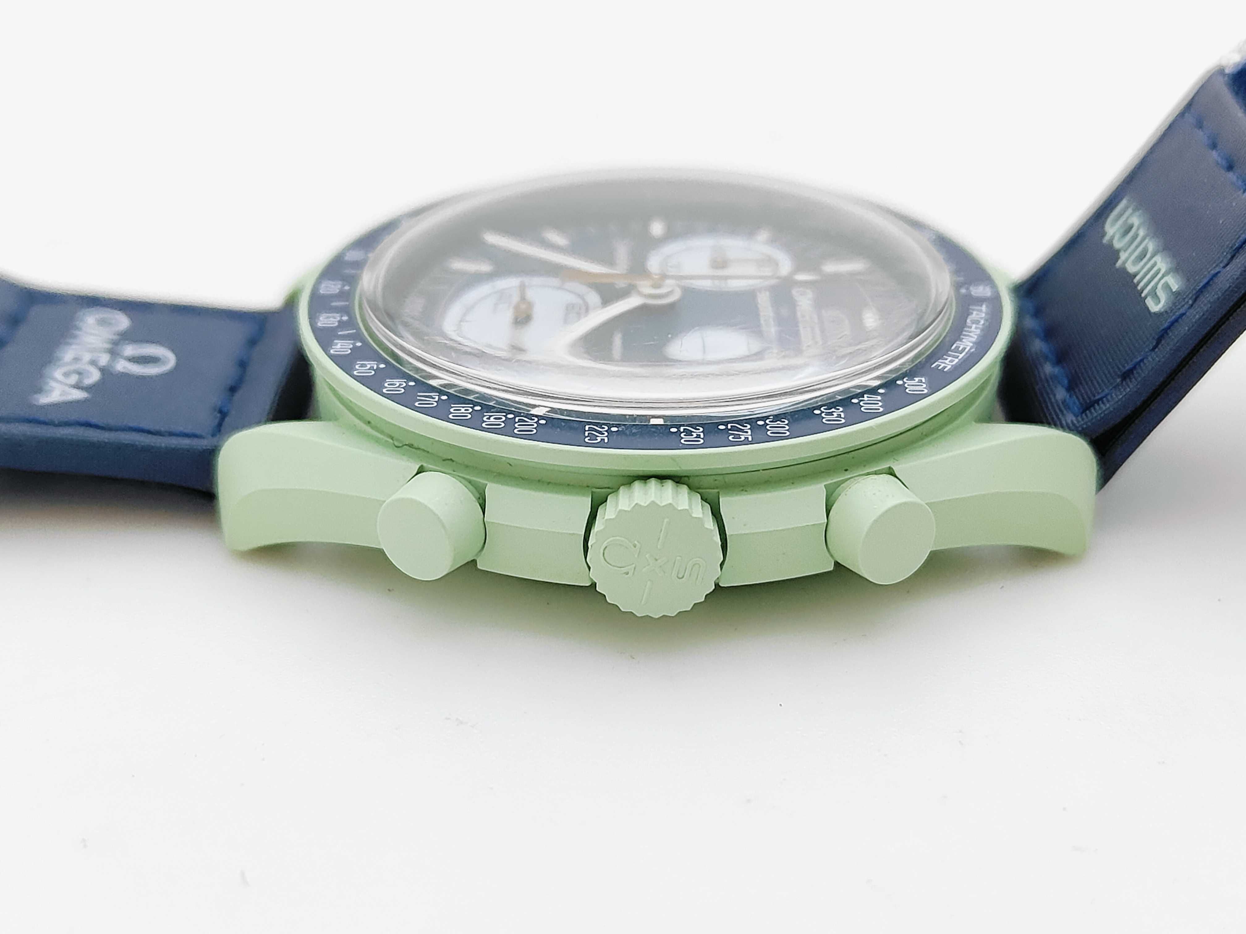 Omega x Swatch MoonSwatch Mission on Earth Bioceramic Wristwatch with Extra Bracelet