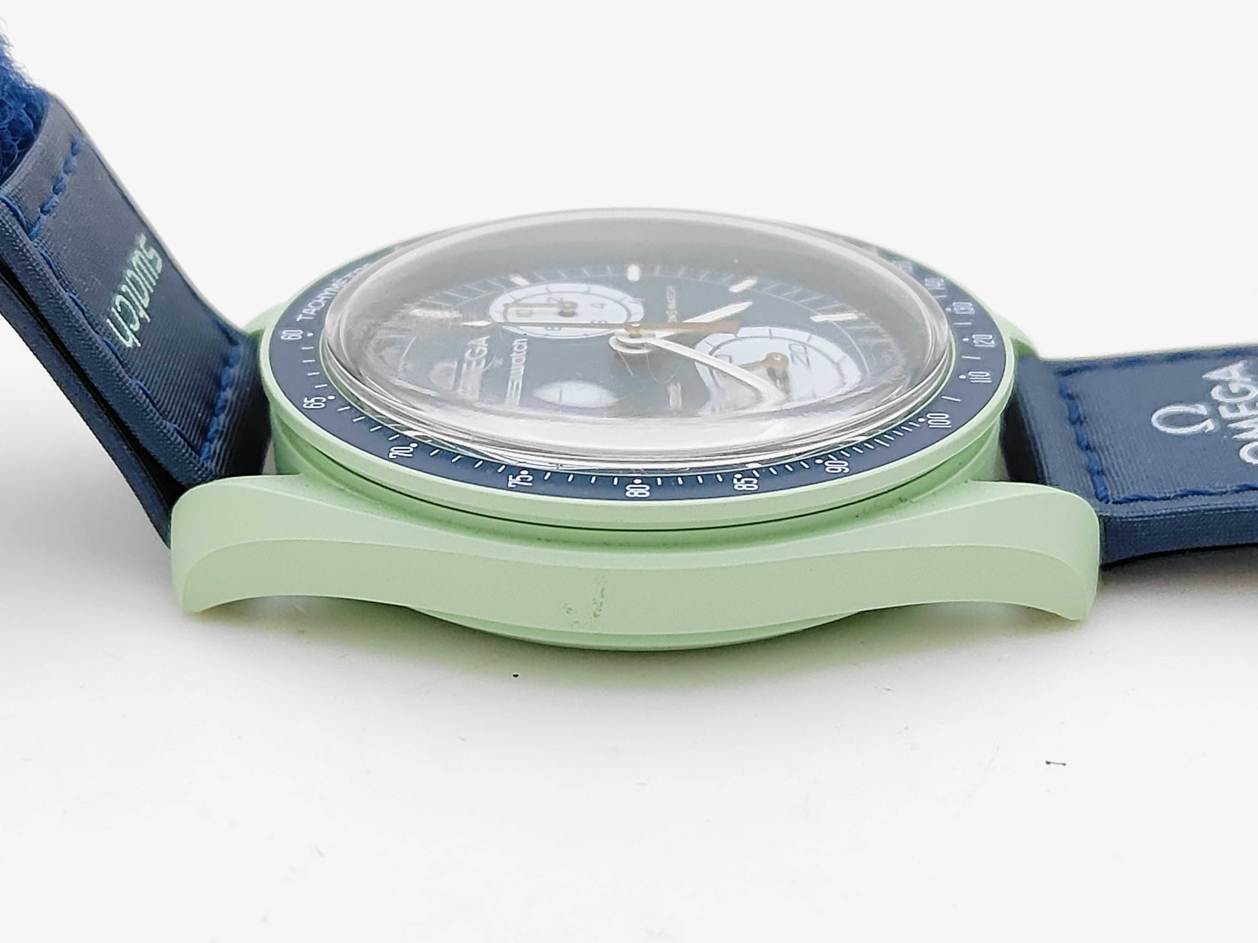 Omega x Swatch MoonSwatch Mission on Earth Bioceramic Wristwatch with Extra Bracelet