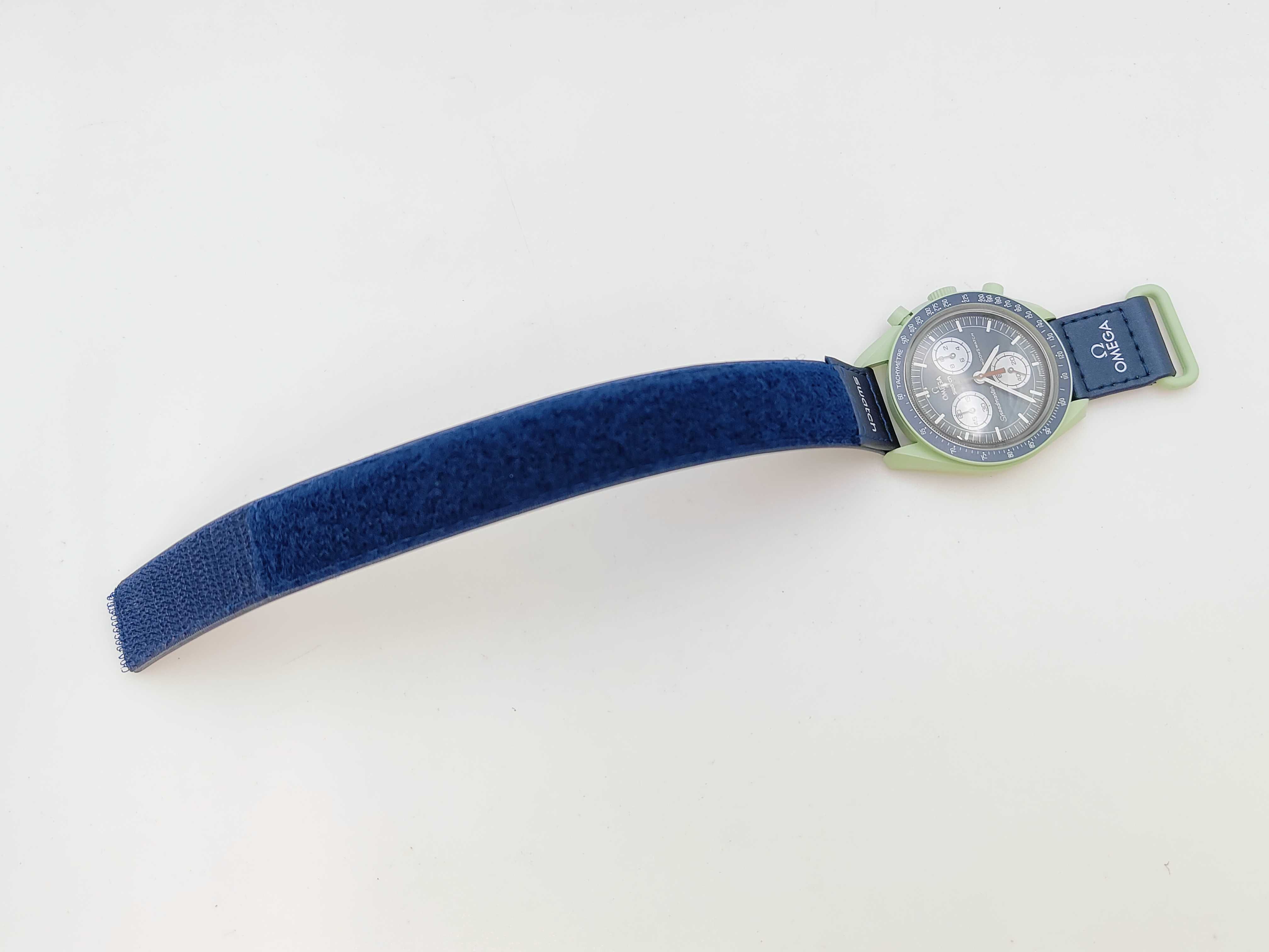 Omega x Swatch MoonSwatch Mission on Earth Bioceramic Wristwatch with Extra Bracelet