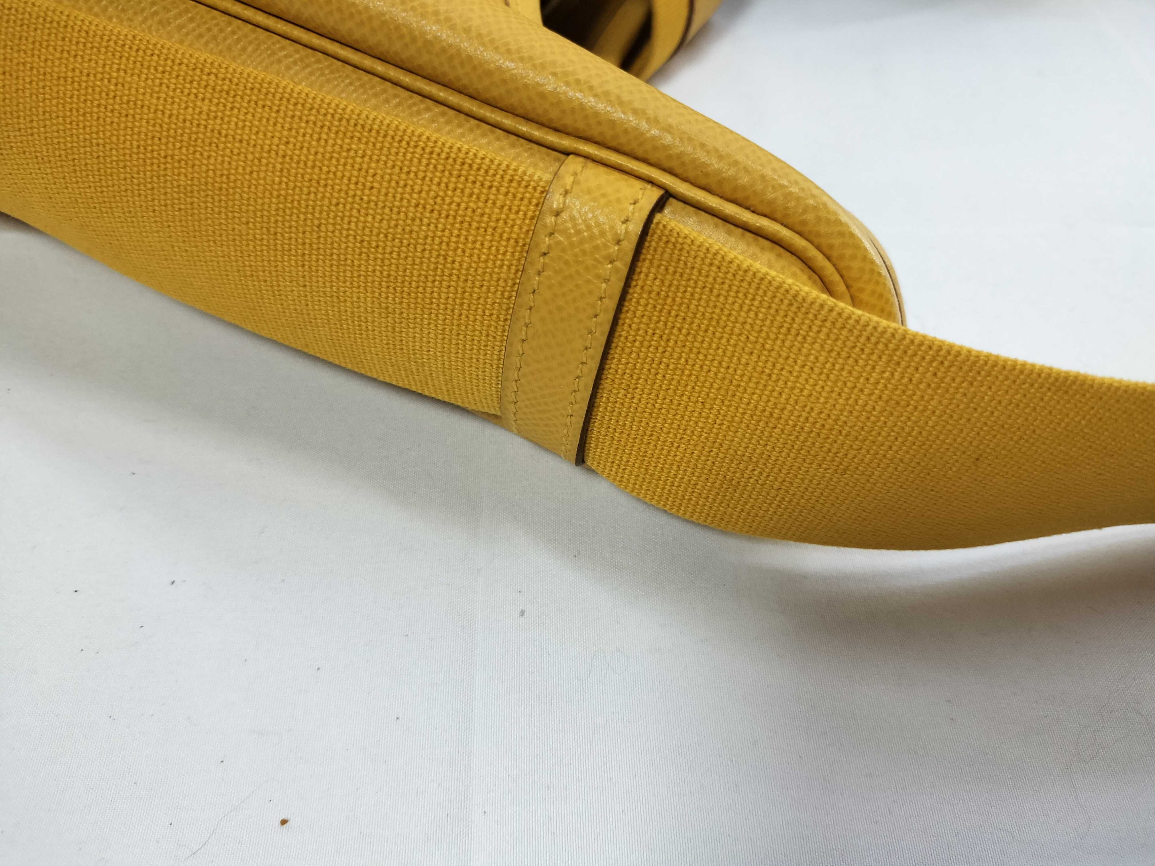 Vintage Hermes Tsako Yellow Epsom Leather Shoulder Bag