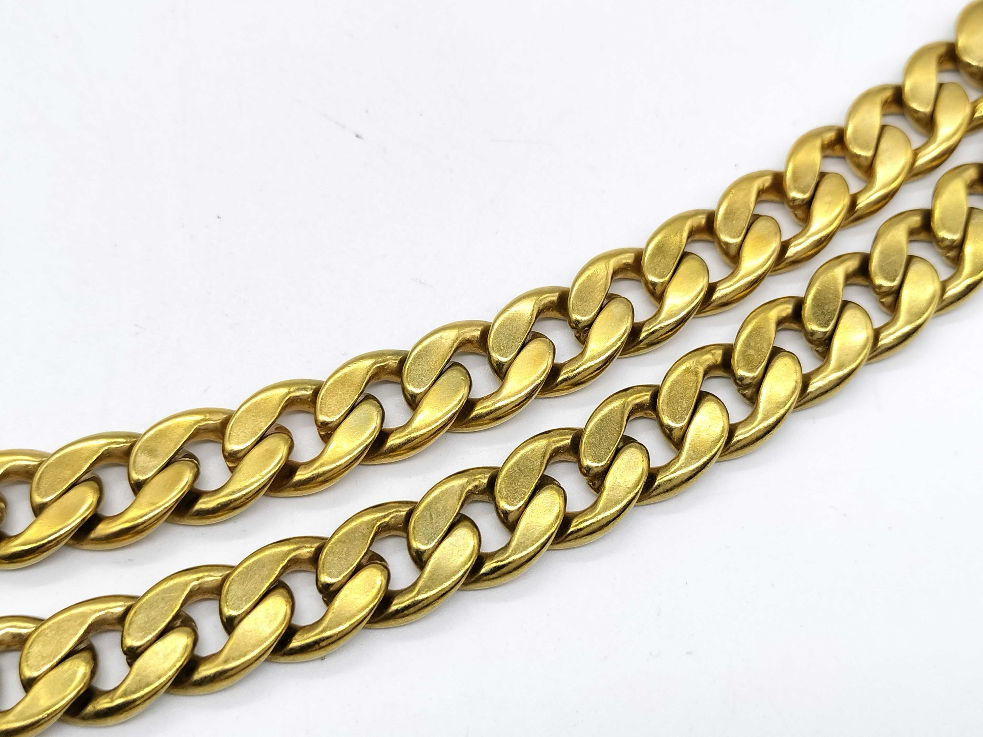 Vintage Chanel Autumn 1994 Gold Tone Gourmette Chain Belt 85 cm with Box