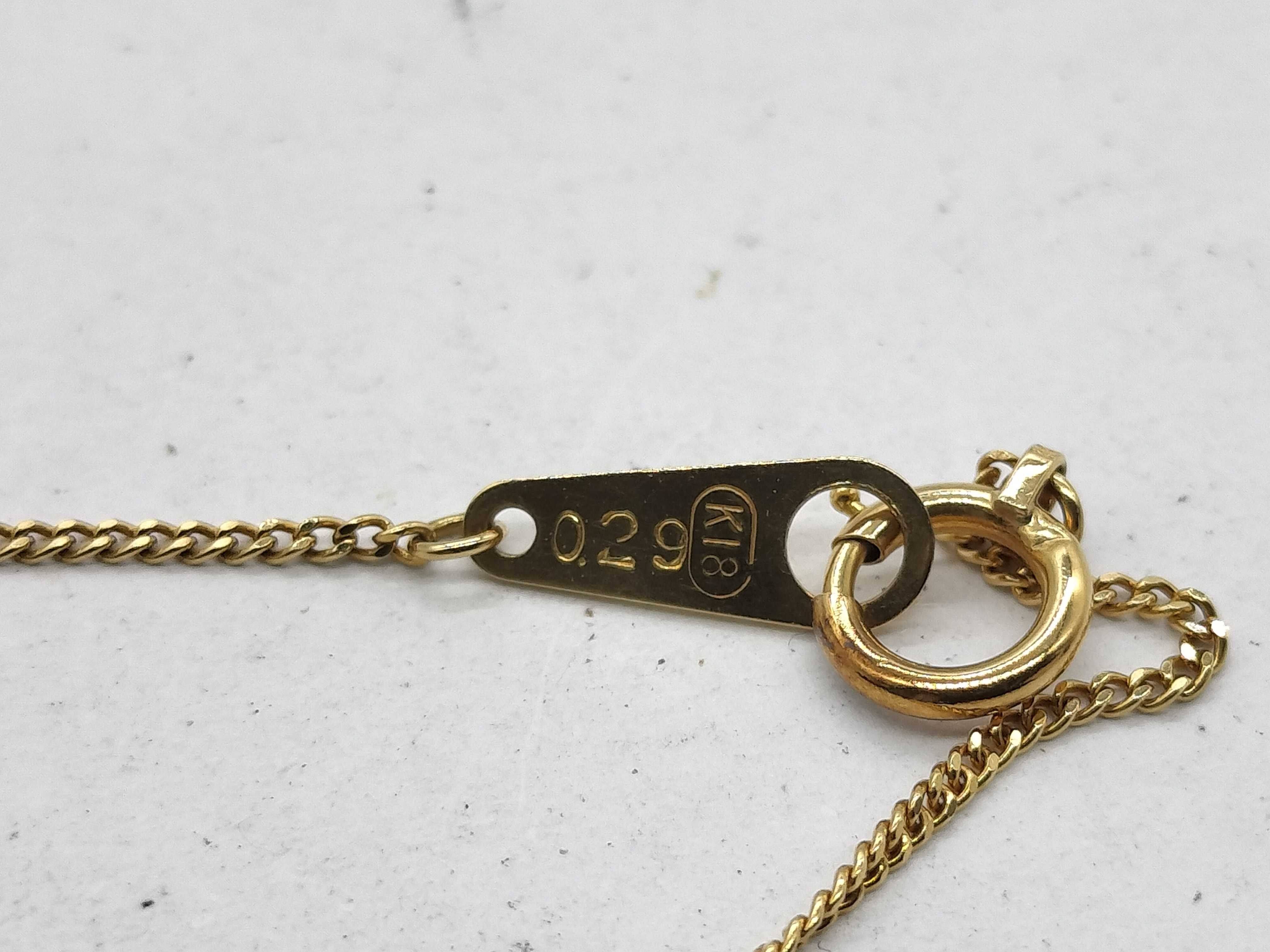 18K Yellow Gold and 0.29ct Natural Diamond Solitaire Pendant Necklace