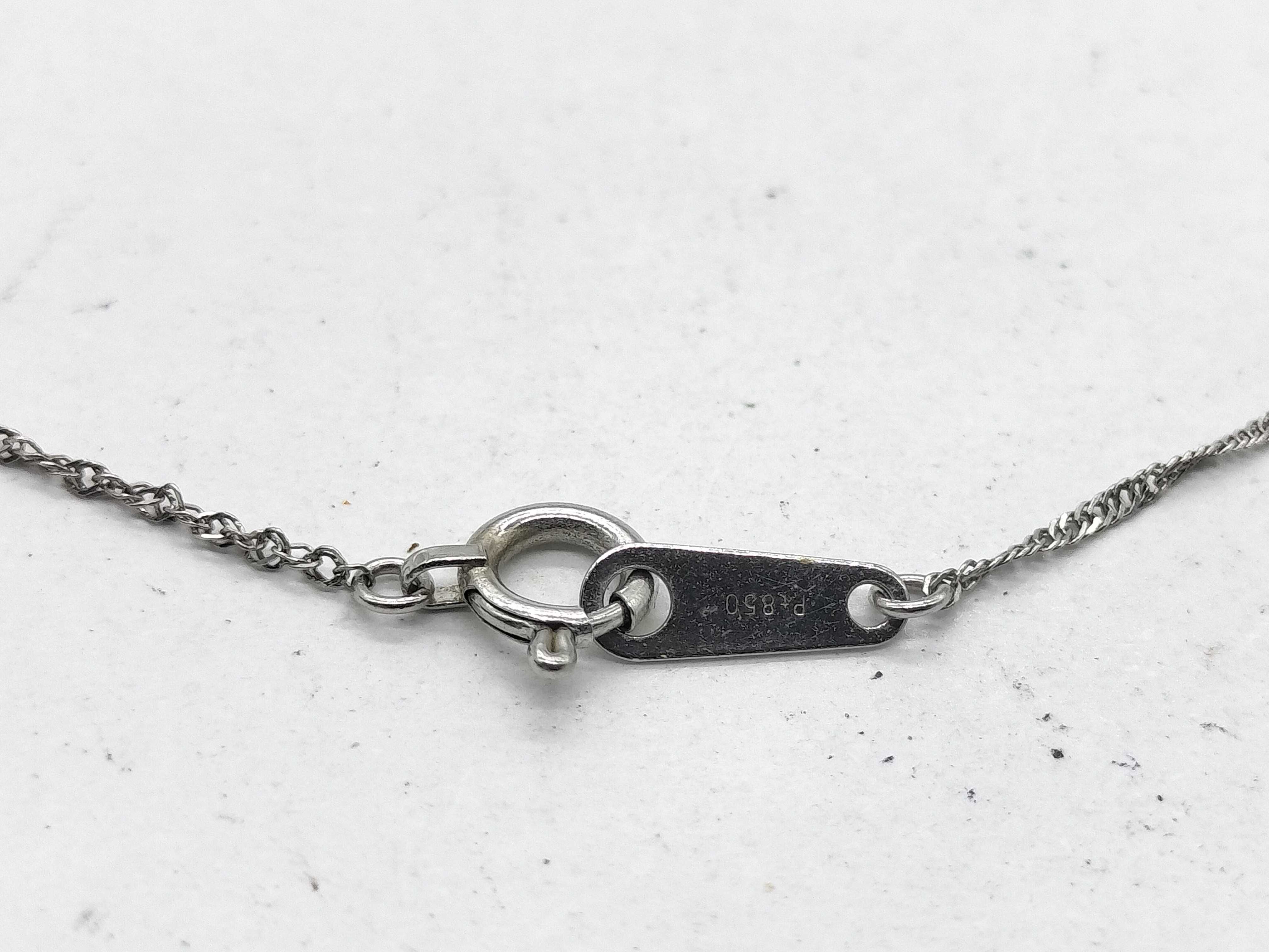 Platinum and 0.50ctw Natural Diamond Cross Pendant Necklace