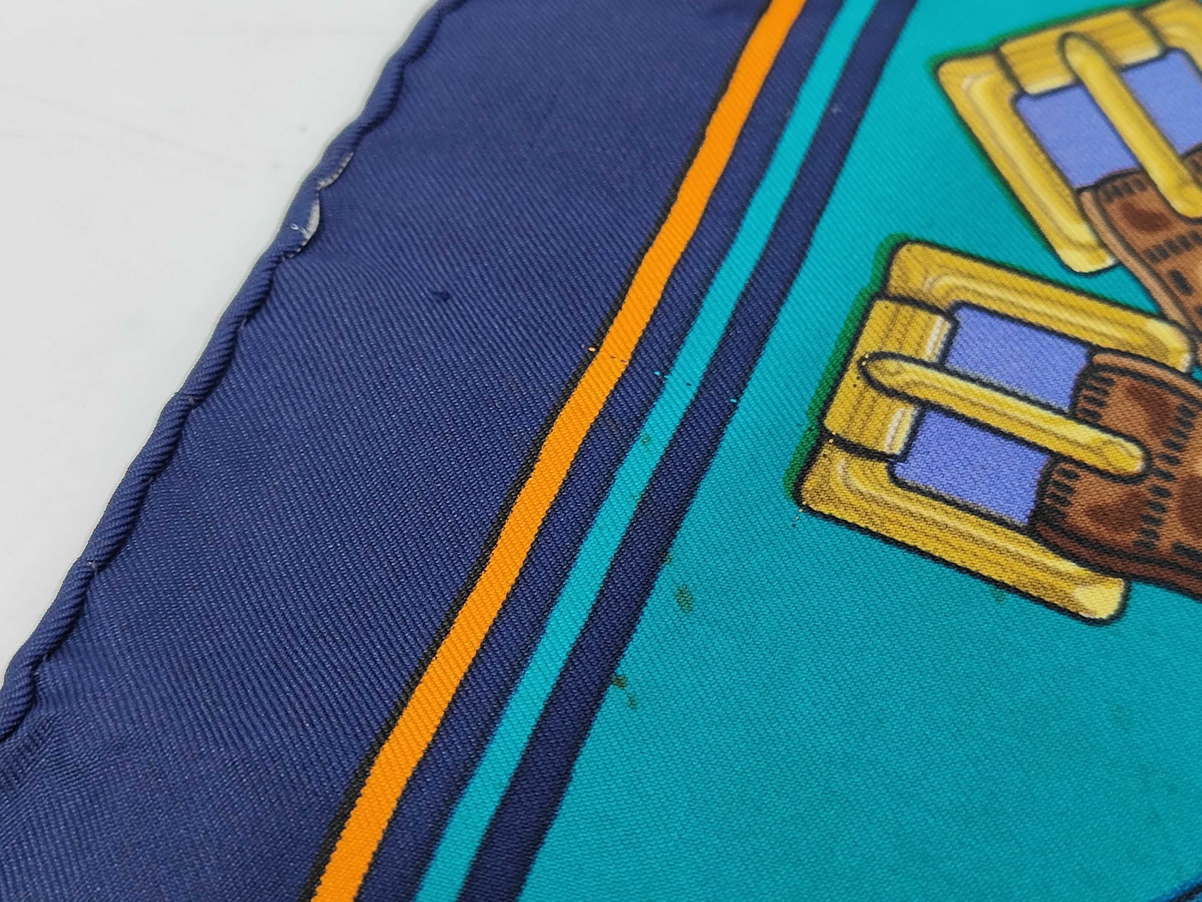 Vintage Hermes Les Sangles Silk Carre 90