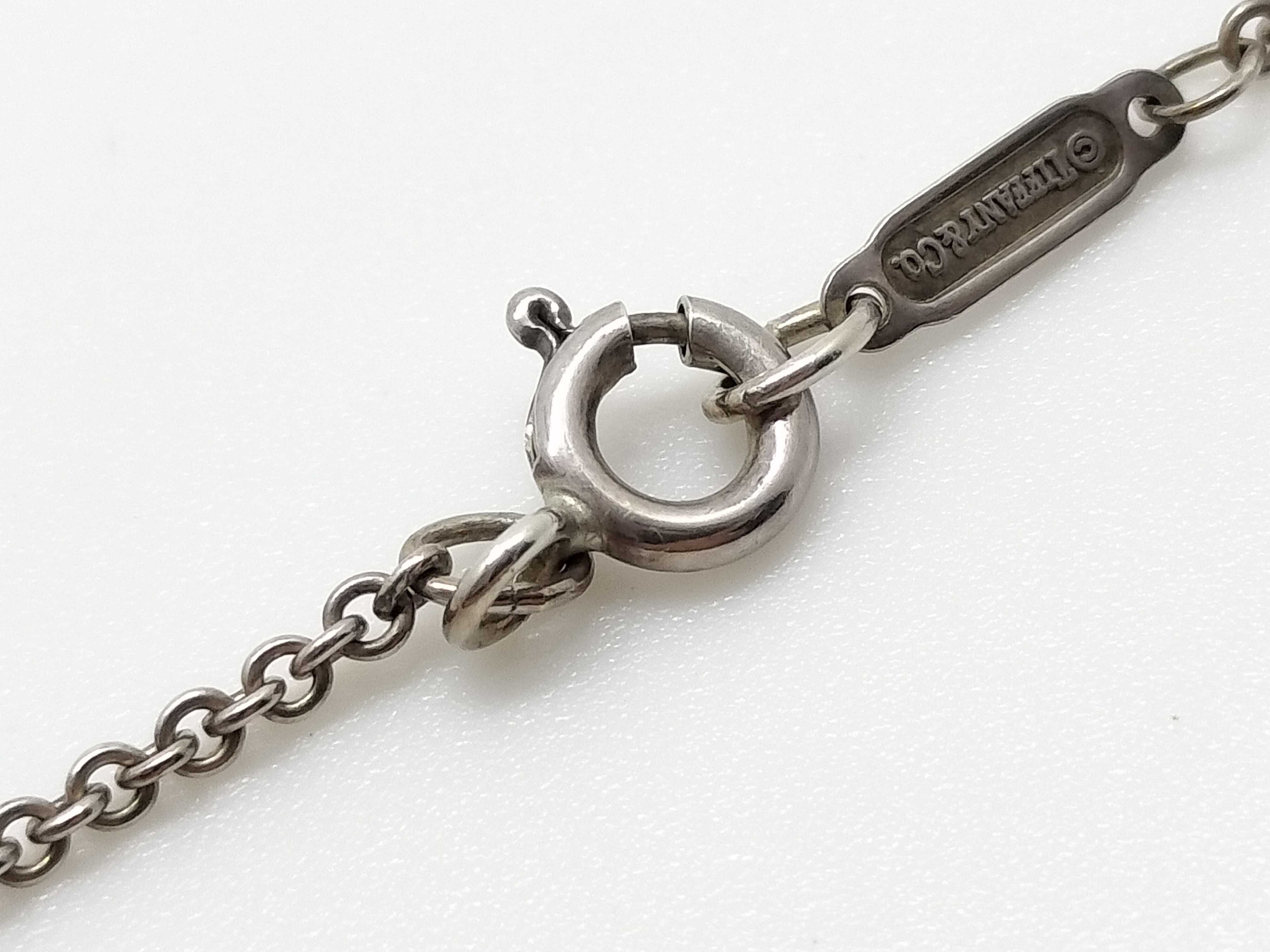 Tiffany & Co. Triple Heart Bar Sterling Silver Pendant Necklace