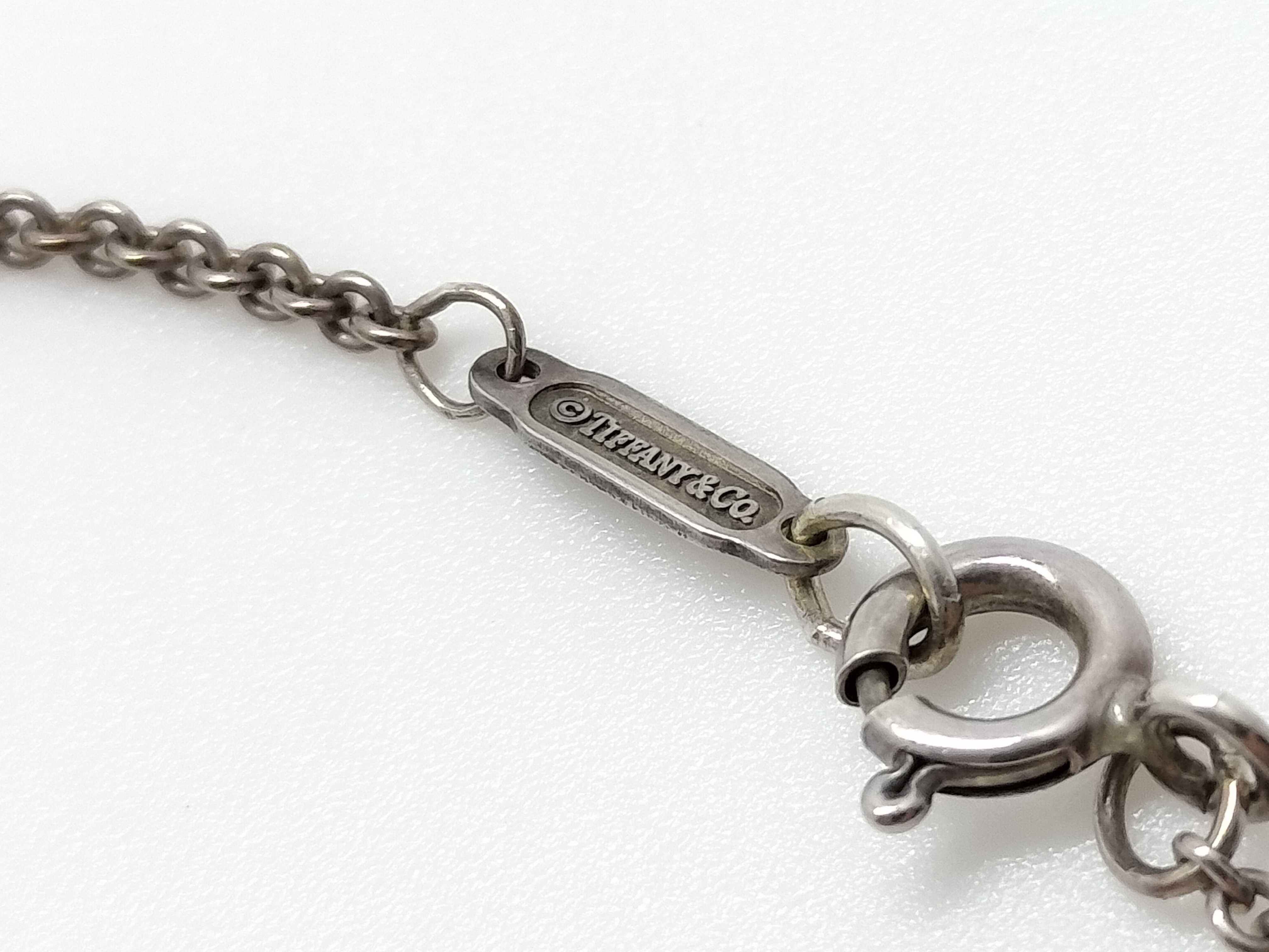 Tiffany & Co. Triple Heart Bar Sterling Silver Pendant Necklace