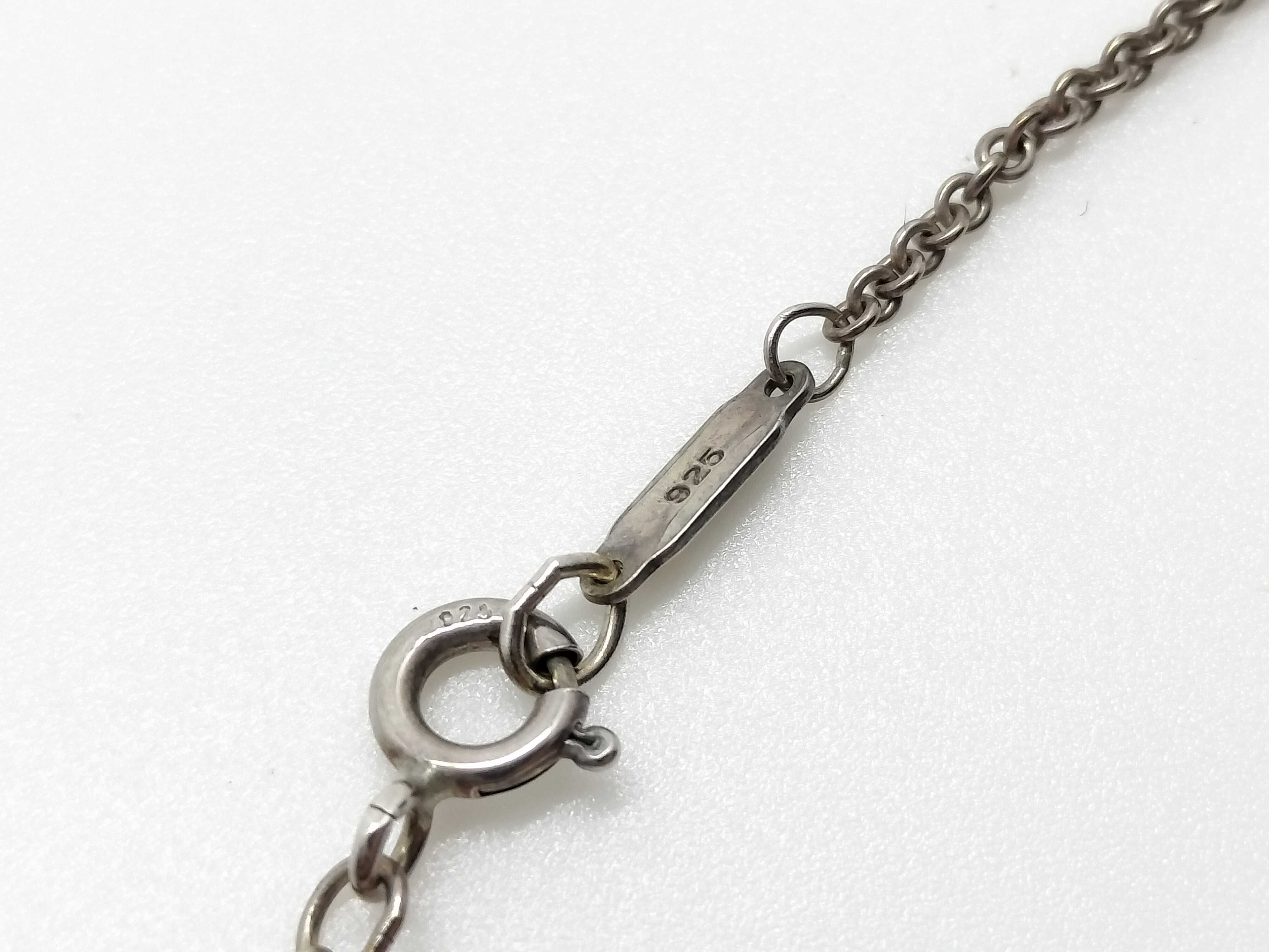 Tiffany & Co. Triple Heart Bar Sterling Silver Pendant Necklace