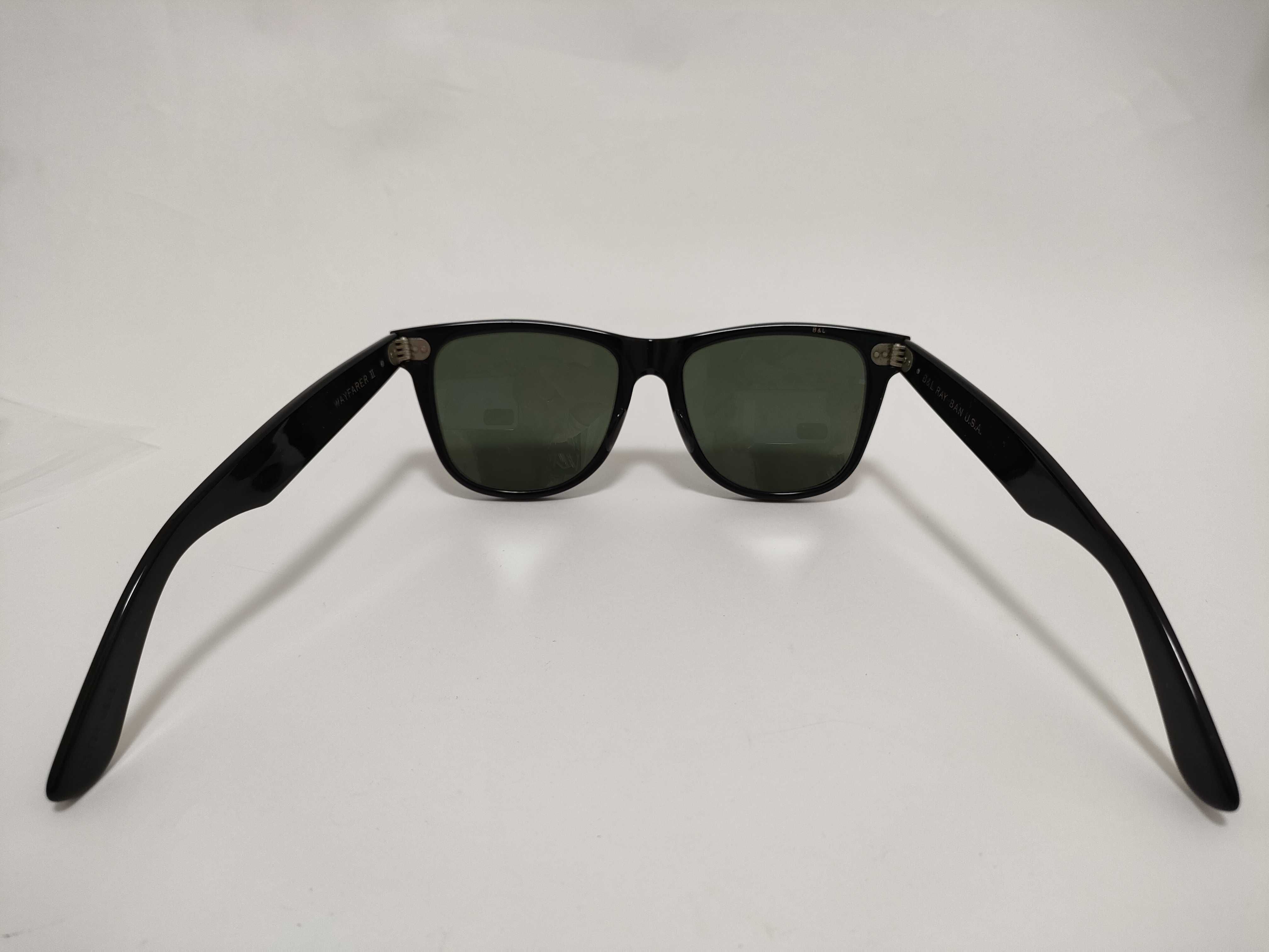 Vintage Ray-Ban Wayfarer II Black Acetate Sunglasses