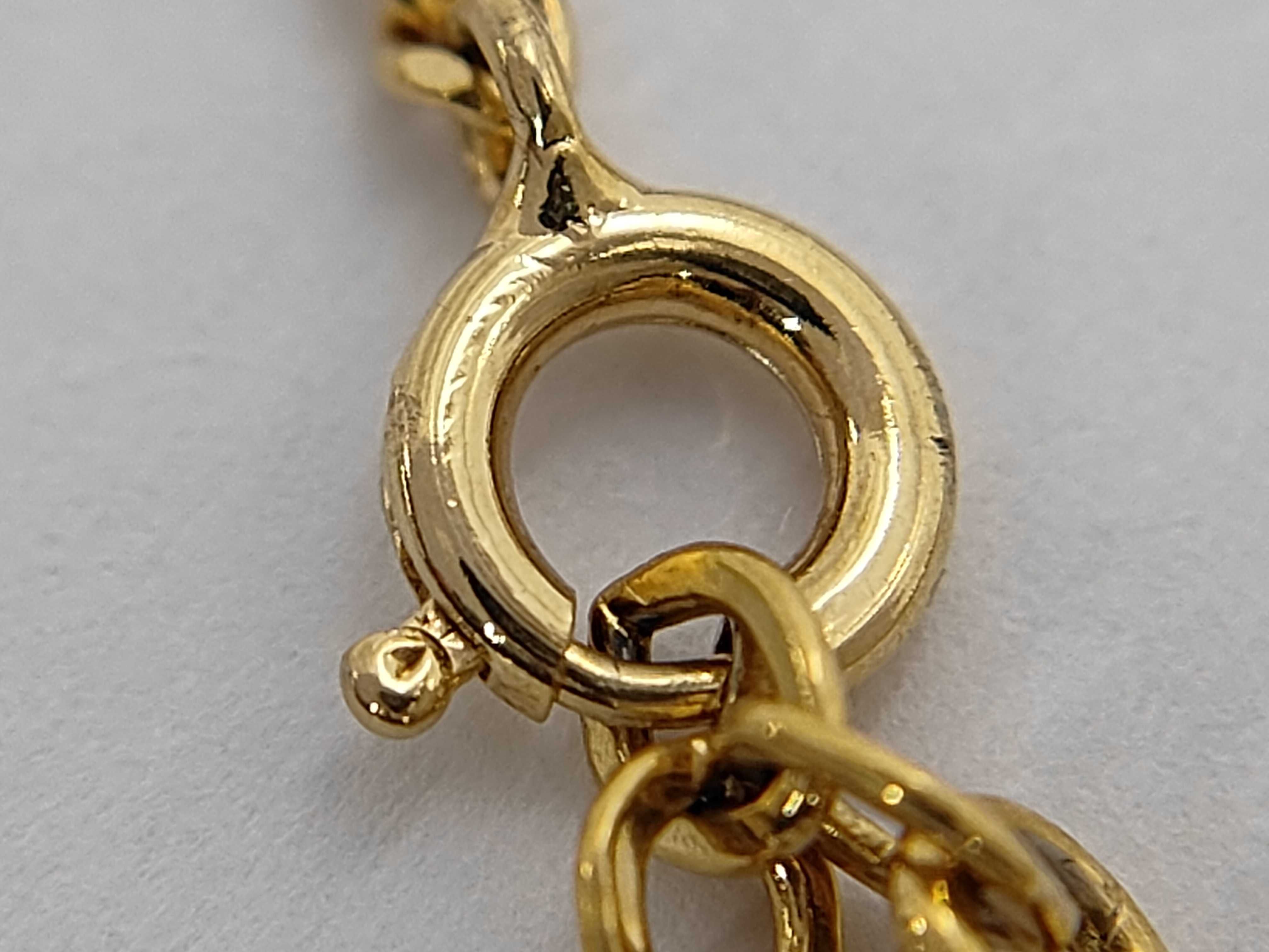 Vintage Christian Dior CD Logo Gold Toned Curb Link Bracelet