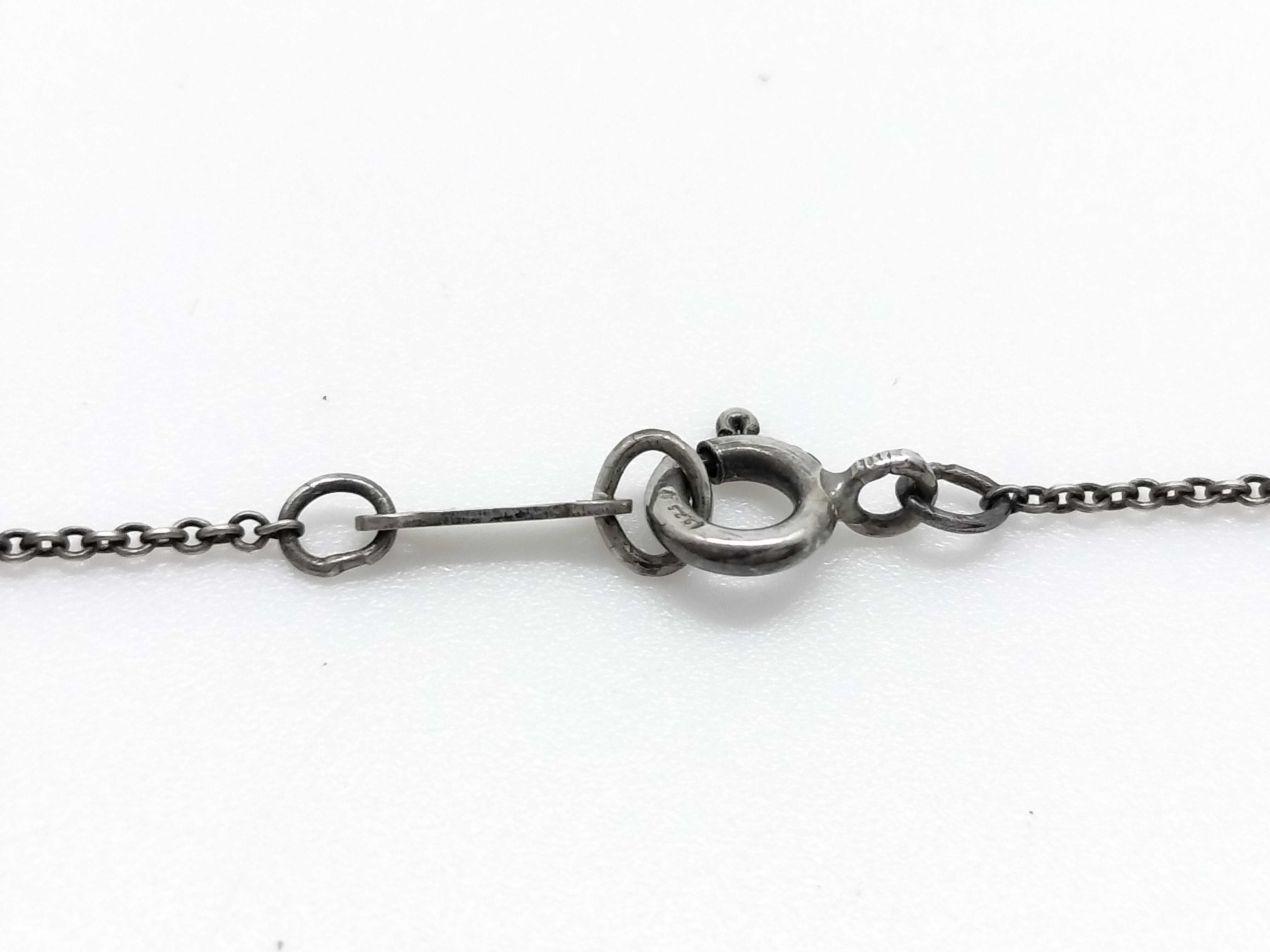 Vintage Tiffany & Co. Elsa Peretti Bean Sterling Silver Pendant Necklace