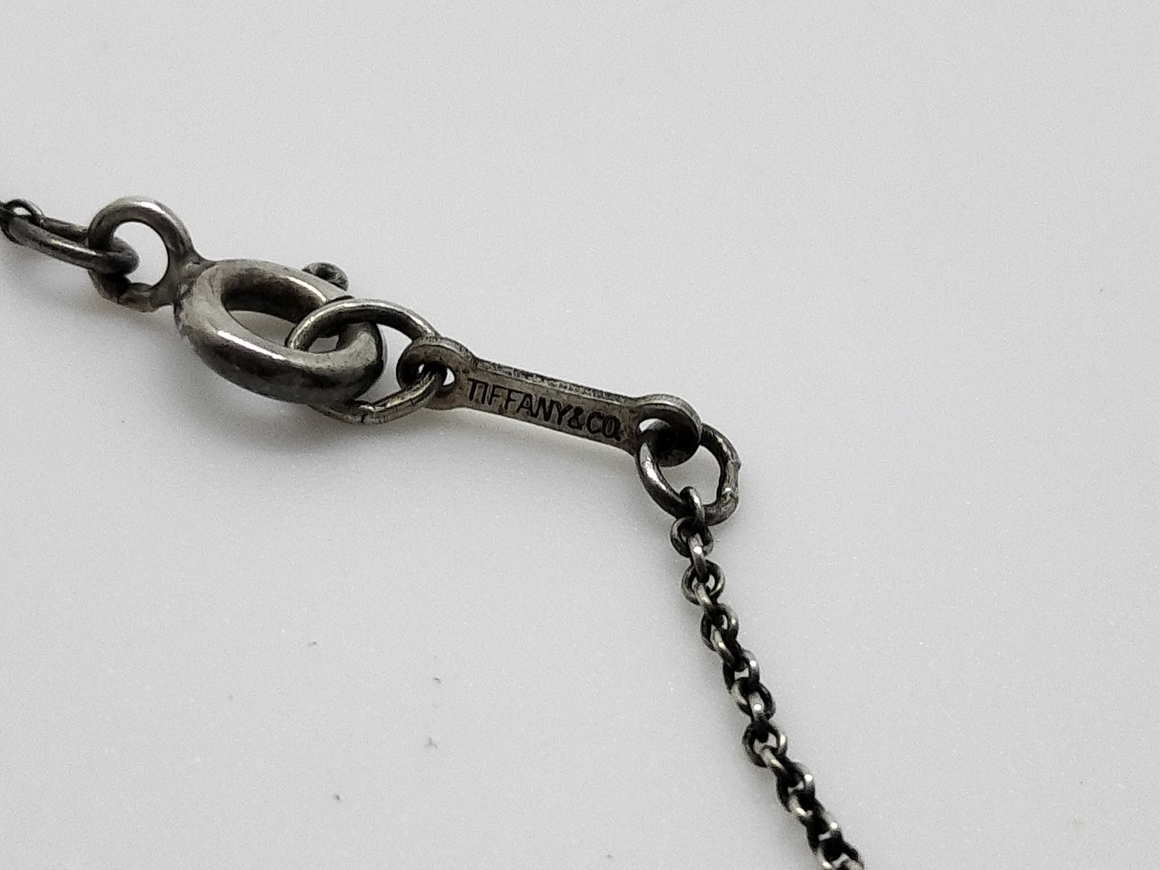 Vintage Tiffany & Co. Elsa Peretti Bean Sterling Silver Pendant Necklace