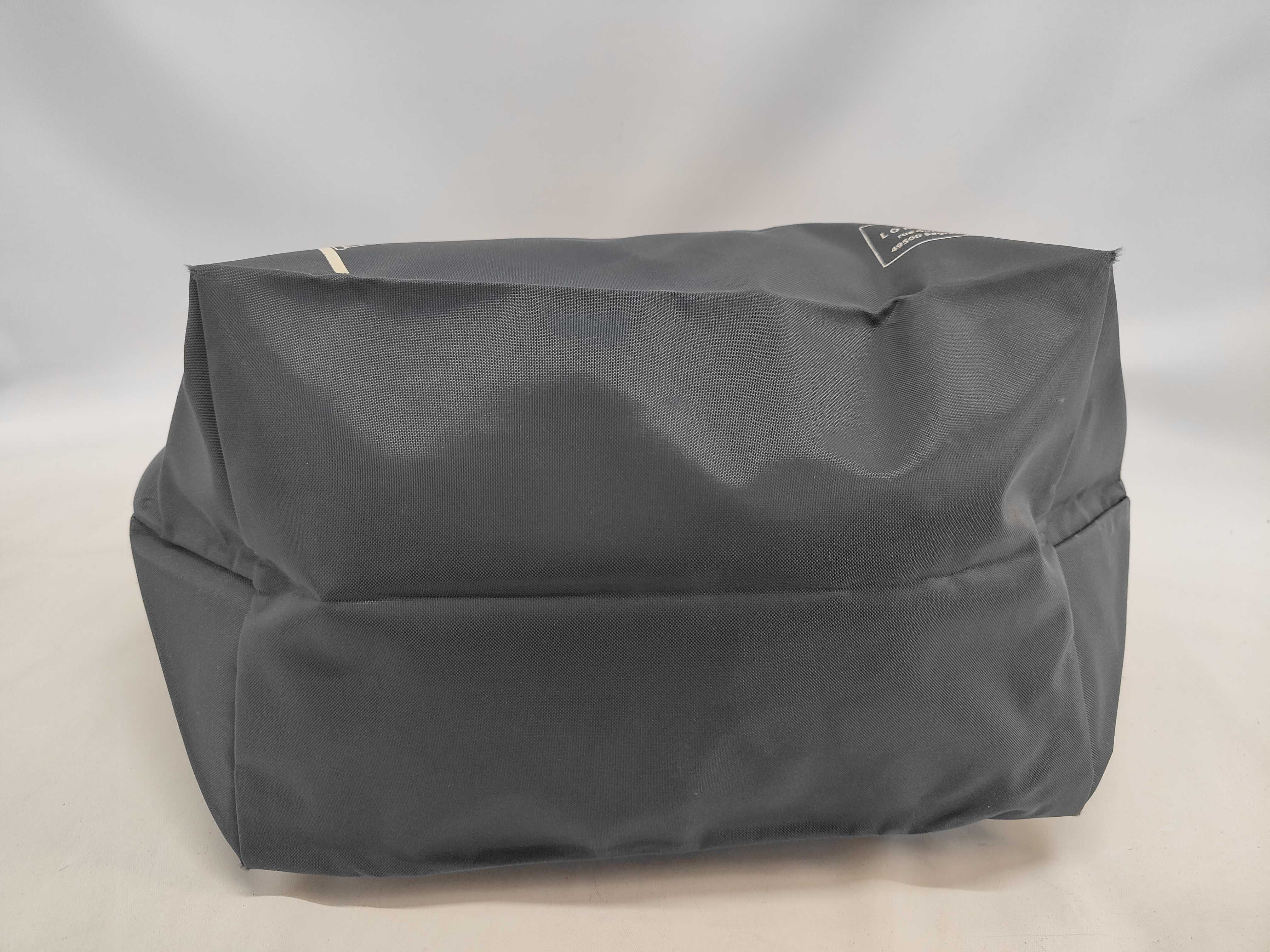 Longchamp Le Pliage Eiffel Tower Limited Edition Charcoal Gray Nylon Tote Bag