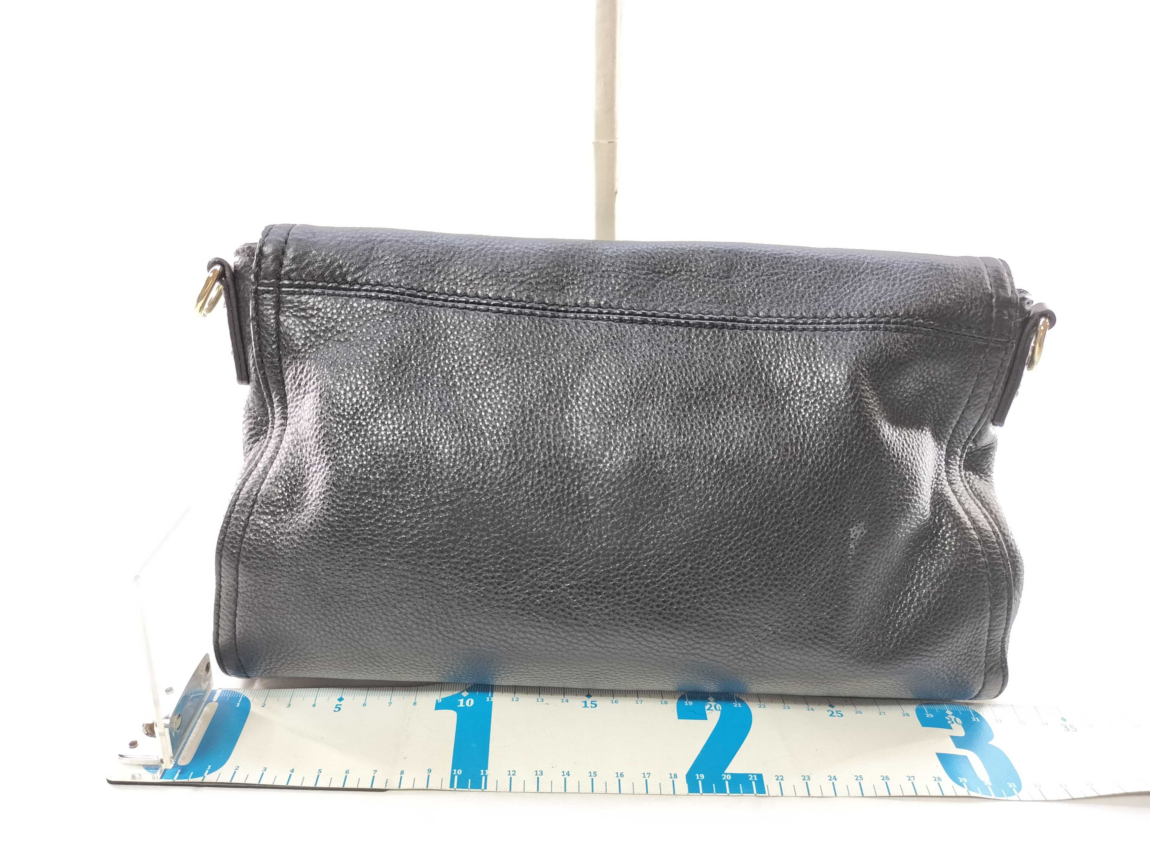 Kate Spade New York Cobble Hill Black Pebbled Leather Foldover Crossbody Bag