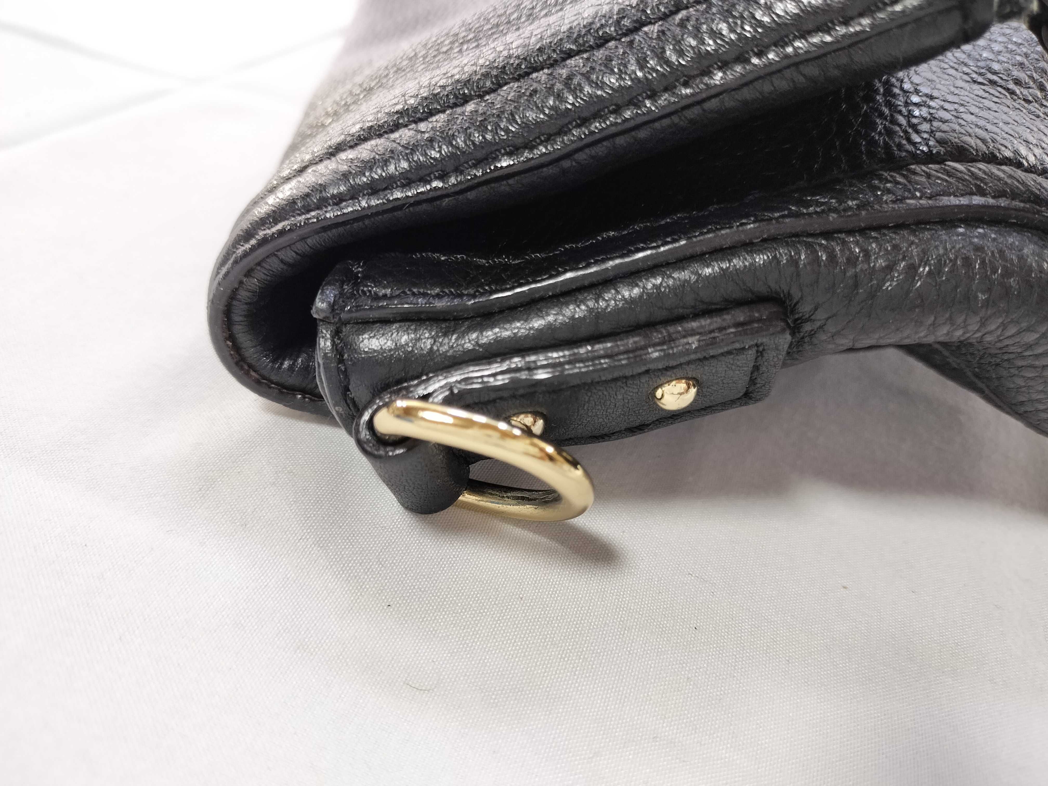 Kate Spade New York Cobble Hill Black Pebbled Leather Foldover Crossbody Bag