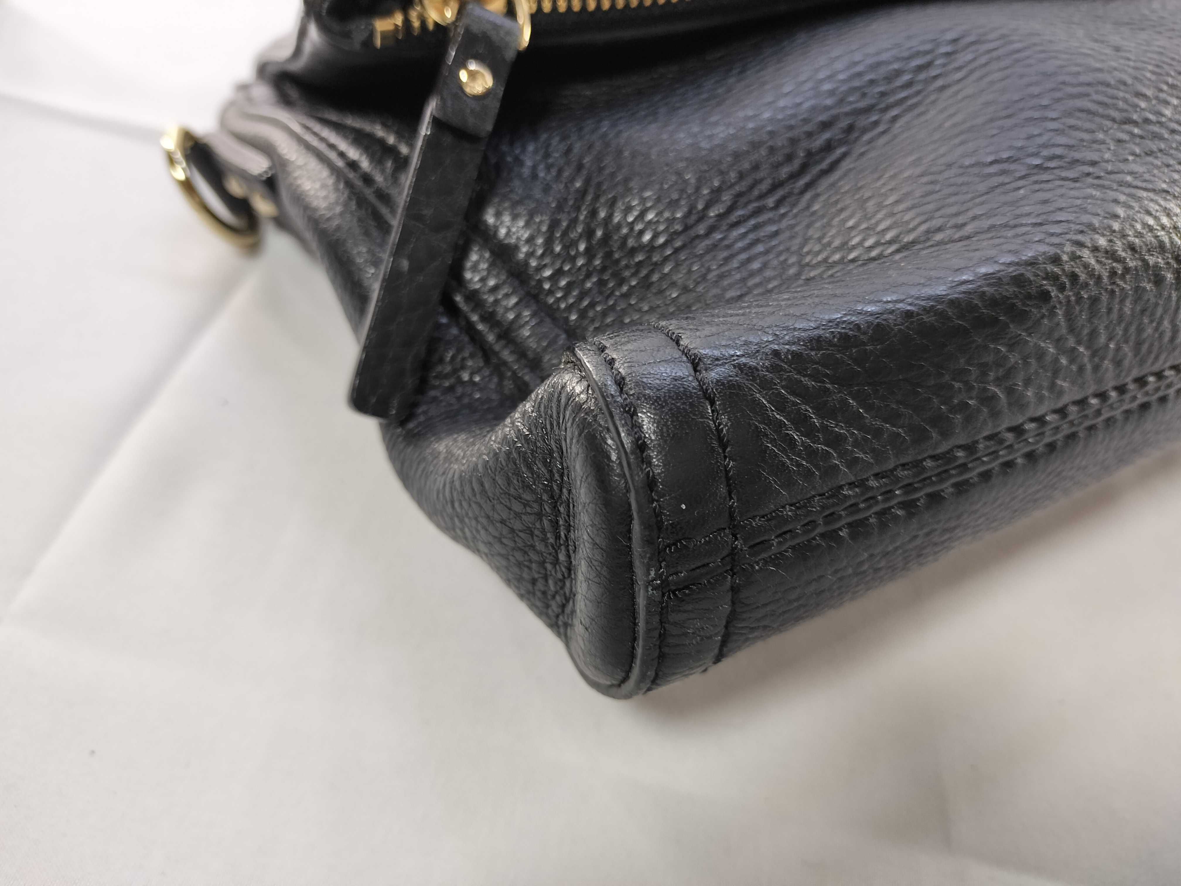 Kate Spade New York Cobble Hill Black Pebbled Leather Foldover Crossbody Bag