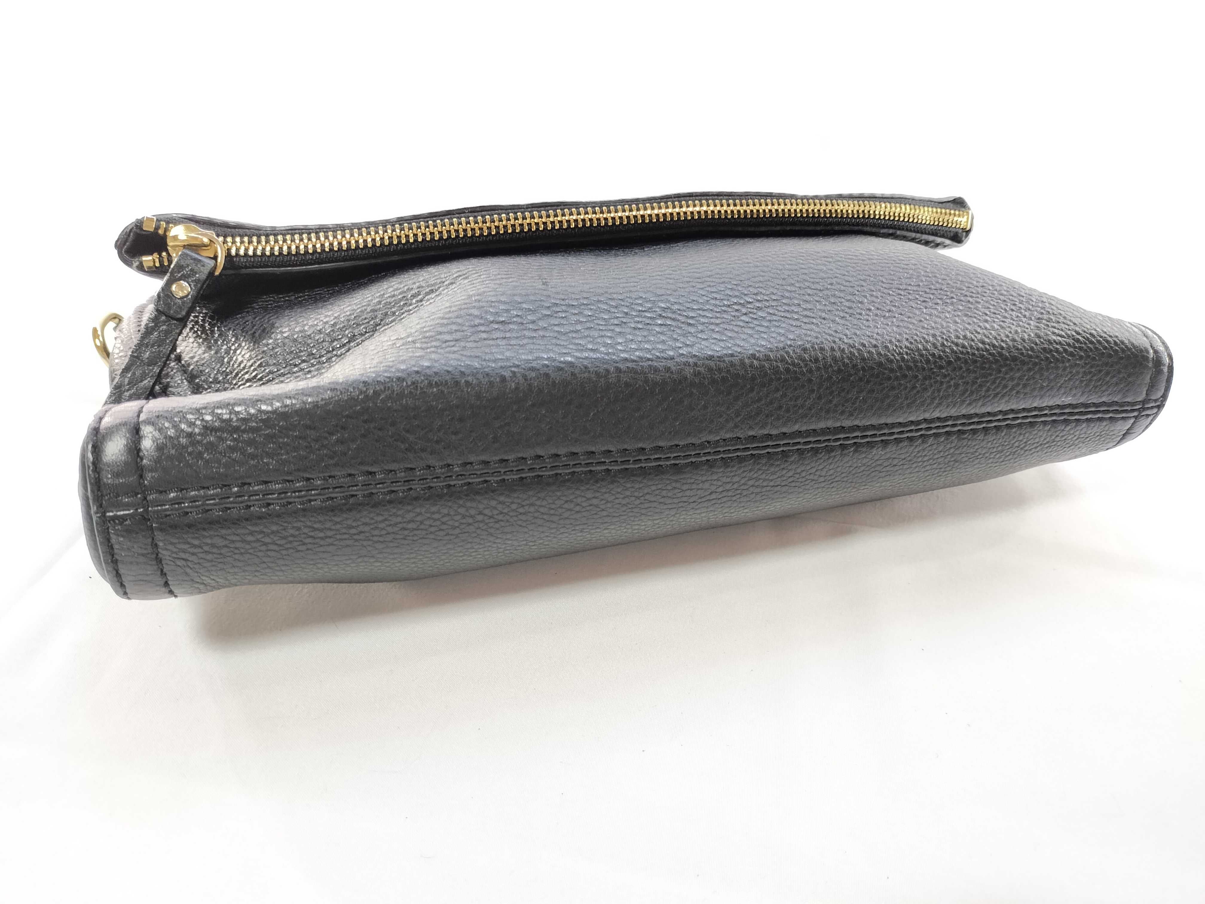 Kate Spade New York Cobble Hill Black Pebbled Leather Foldover Crossbody Bag