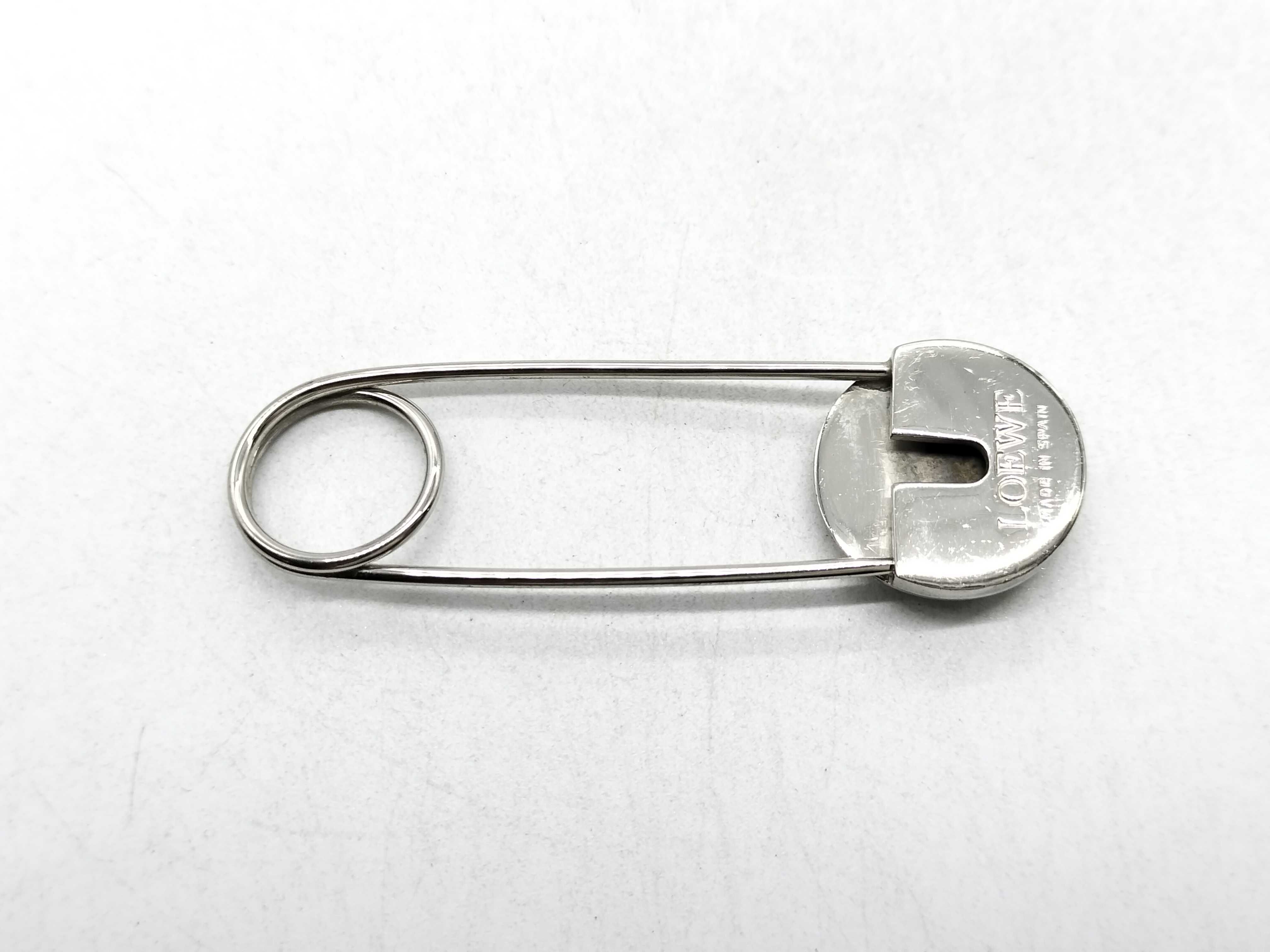 Loewe Anagram Metal Safety Pin Brooch