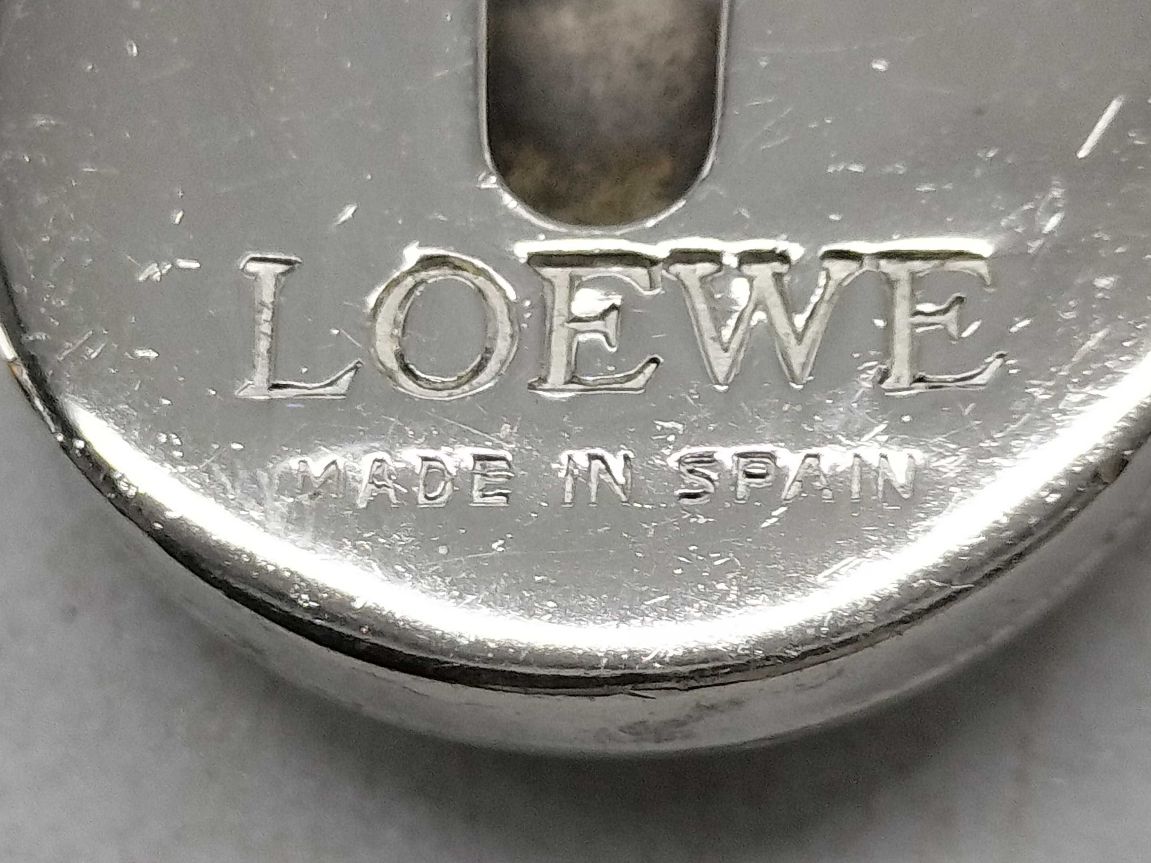Loewe Anagram Metal Safety Pin Brooch