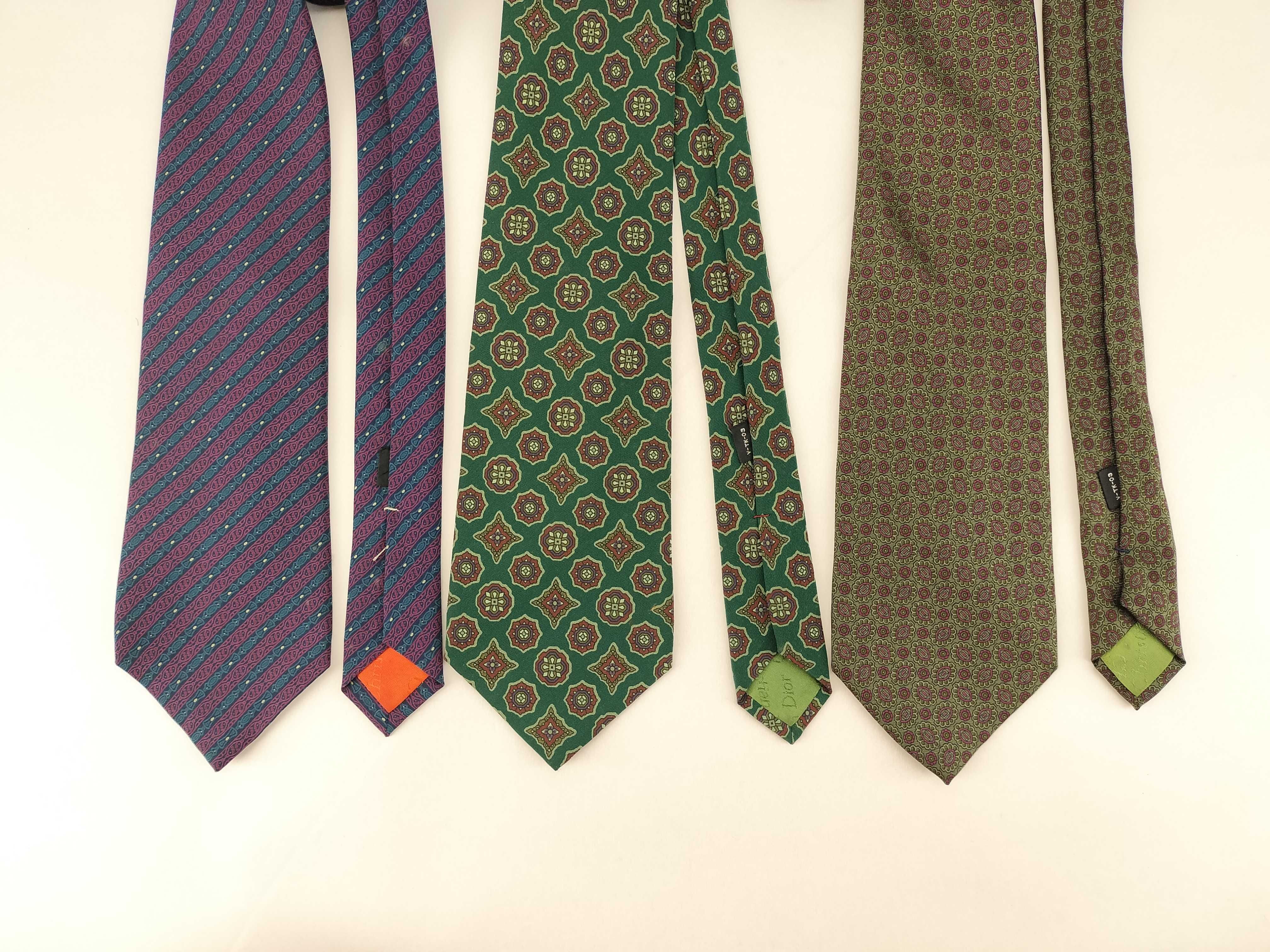 Vintage Christian Dior Monsieur Set of Four Silk Neckties