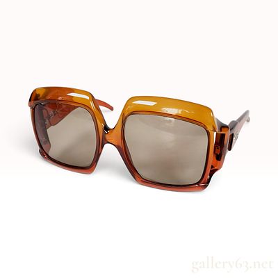 Vintage Christian Dior 2007 Amber Translucent Optyl Sunglasses. This pair of Christian Dior 