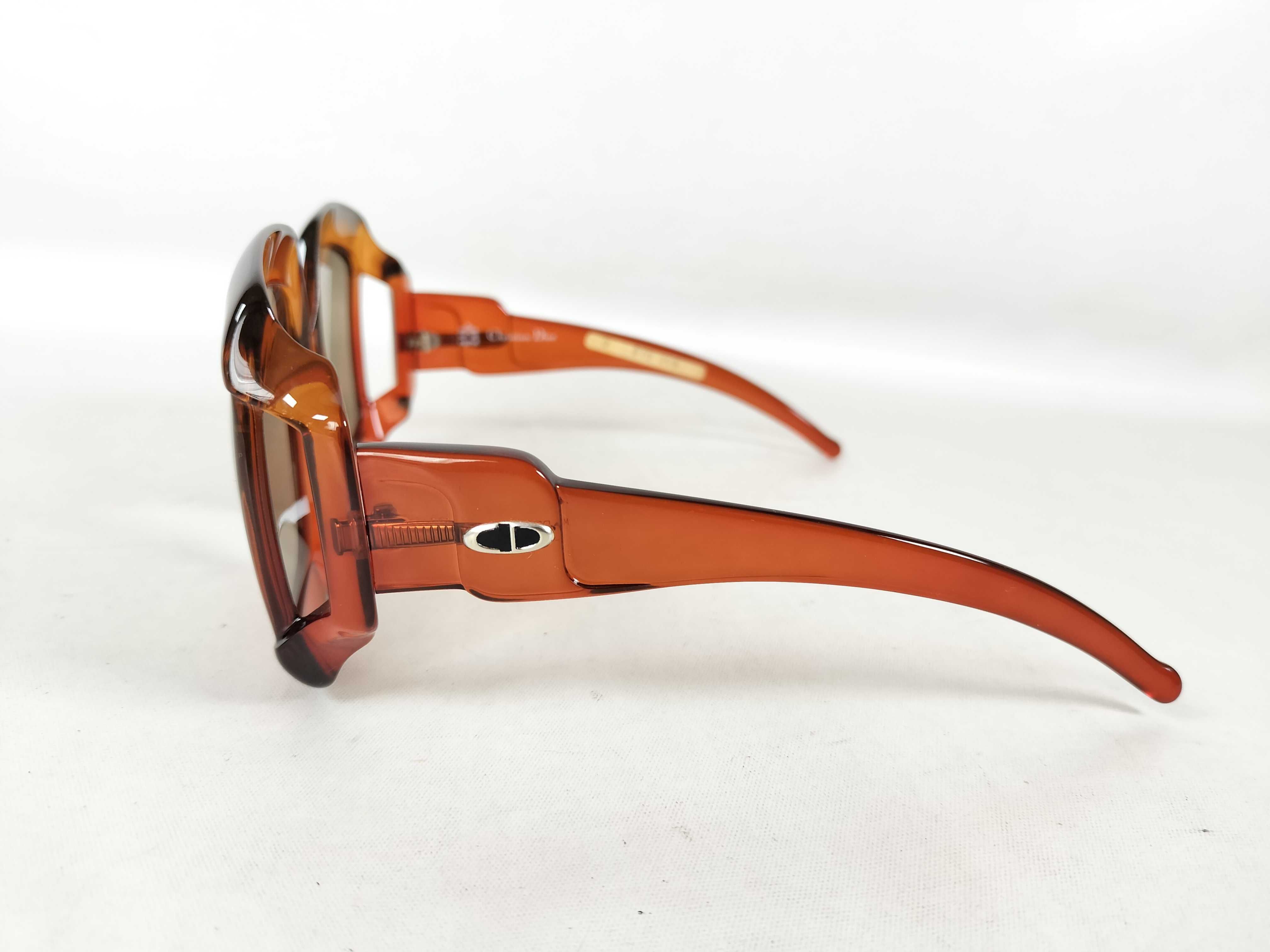Vintage Christian Dior 2007 Amber Translucent Optyl Sunglasses