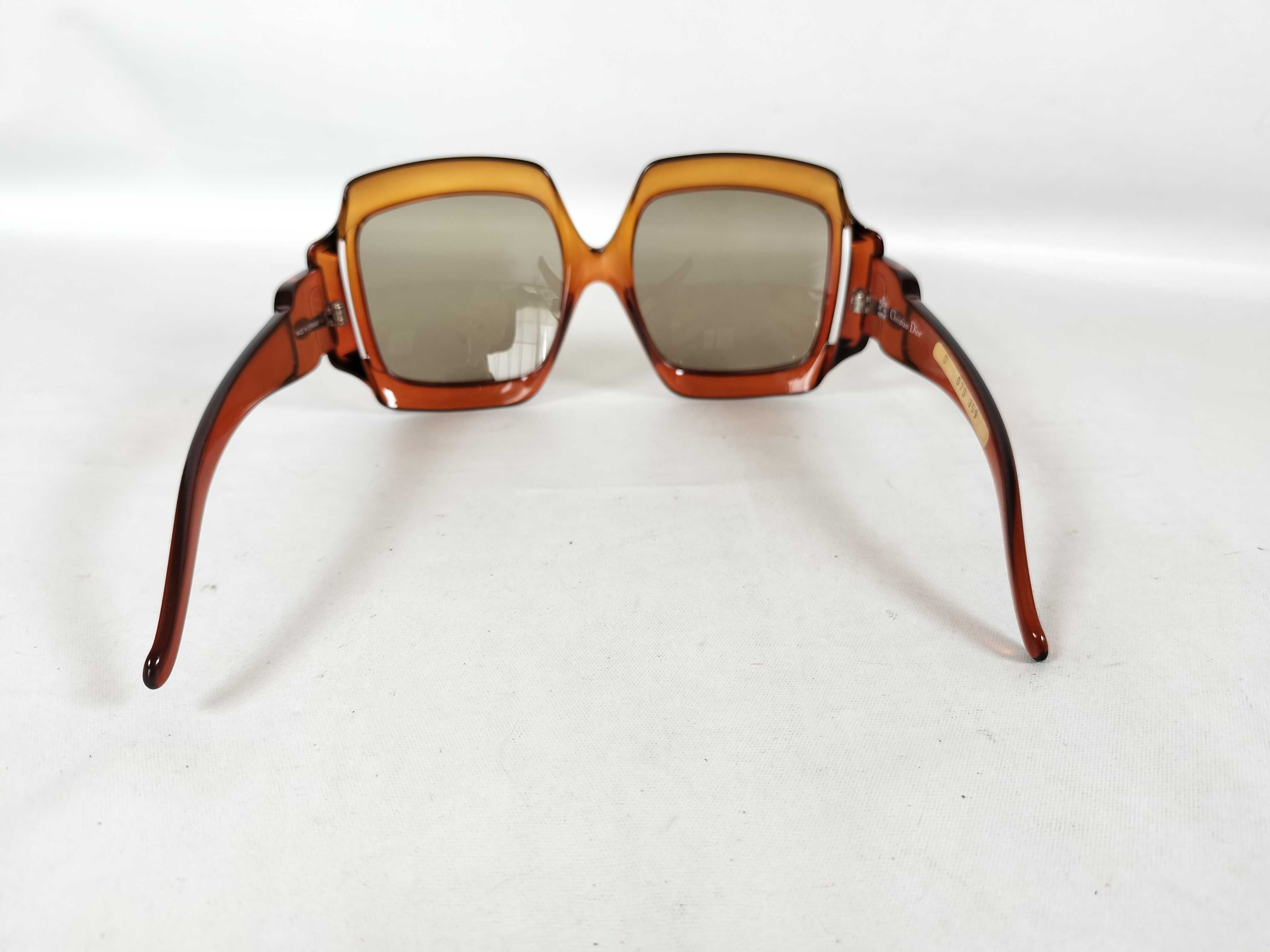 Vintage Christian Dior 2007 Amber Translucent Optyl Sunglasses