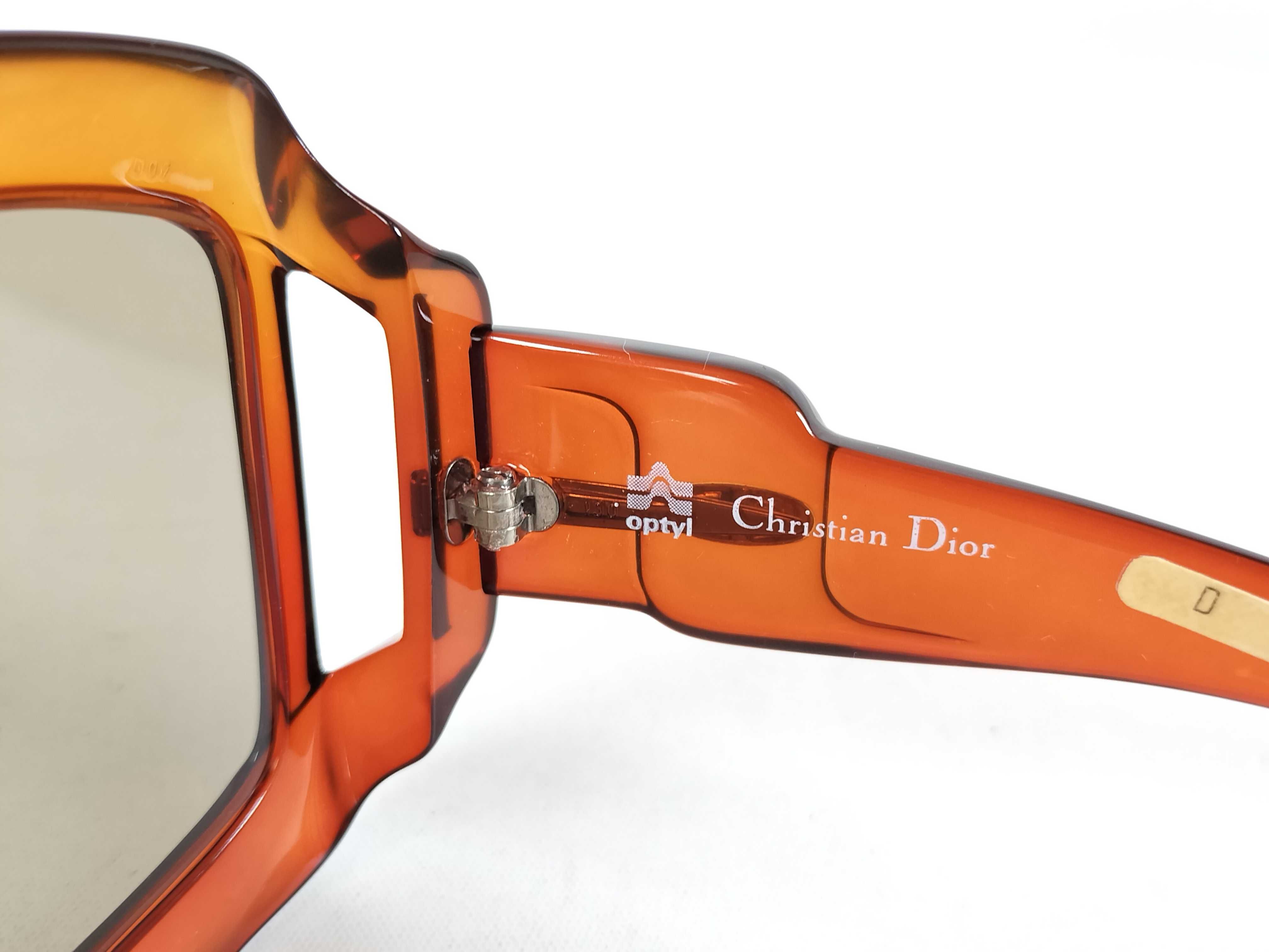Vintage Christian Dior 2007 Amber Translucent Optyl Sunglasses
