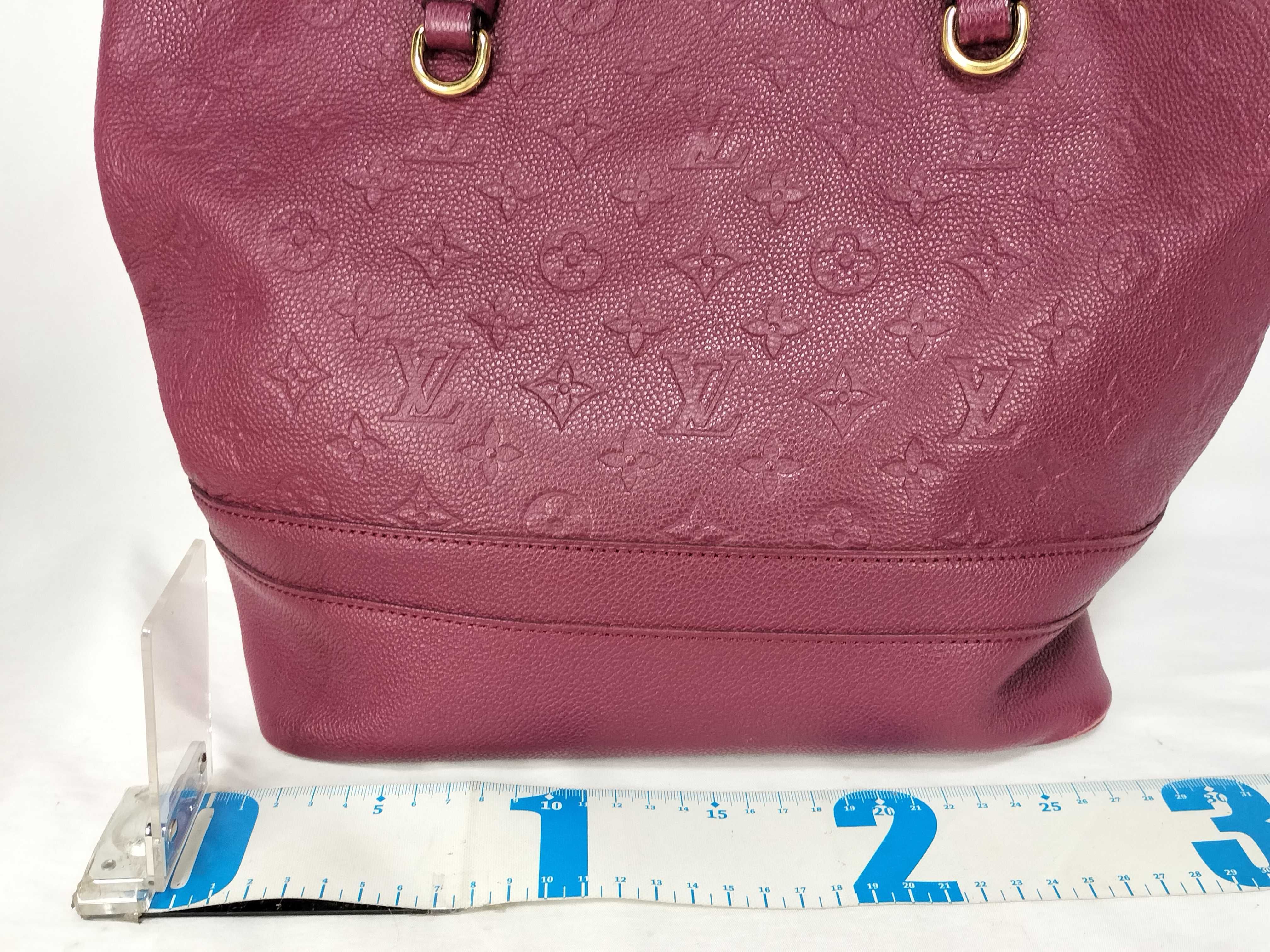 Louis Vuitton Citadine PM Aurore Monogram Empreinte Leather Tote Bag With Pouch