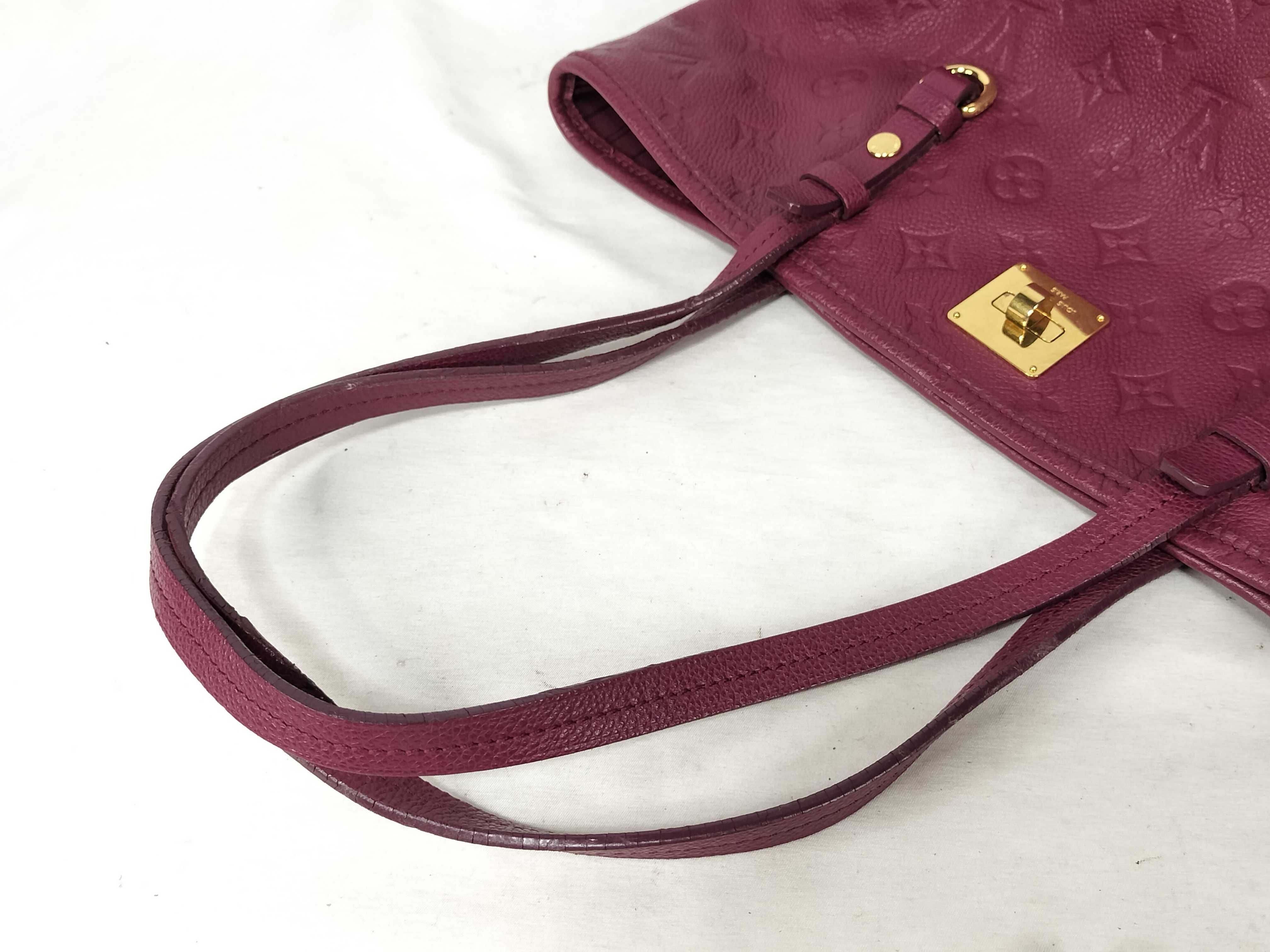 Louis Vuitton Citadine PM Aurore Monogram Empreinte Leather Tote Bag With Pouch