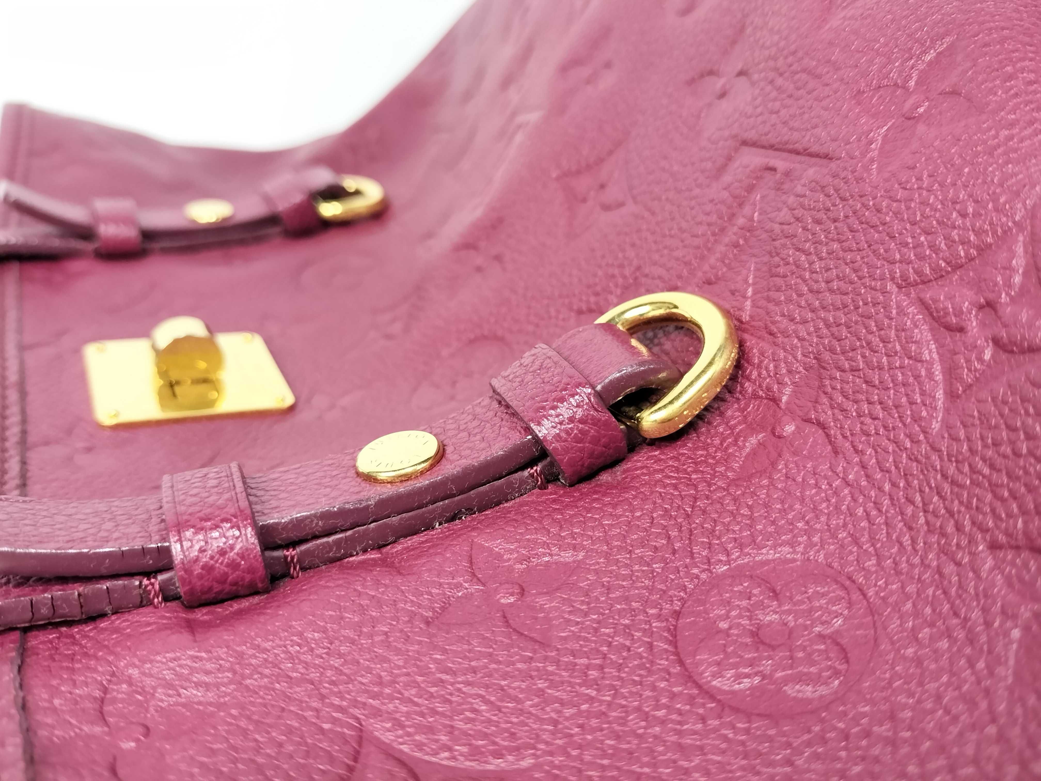 Louis Vuitton Citadine PM Aurore Monogram Empreinte Leather Tote Bag With Pouch