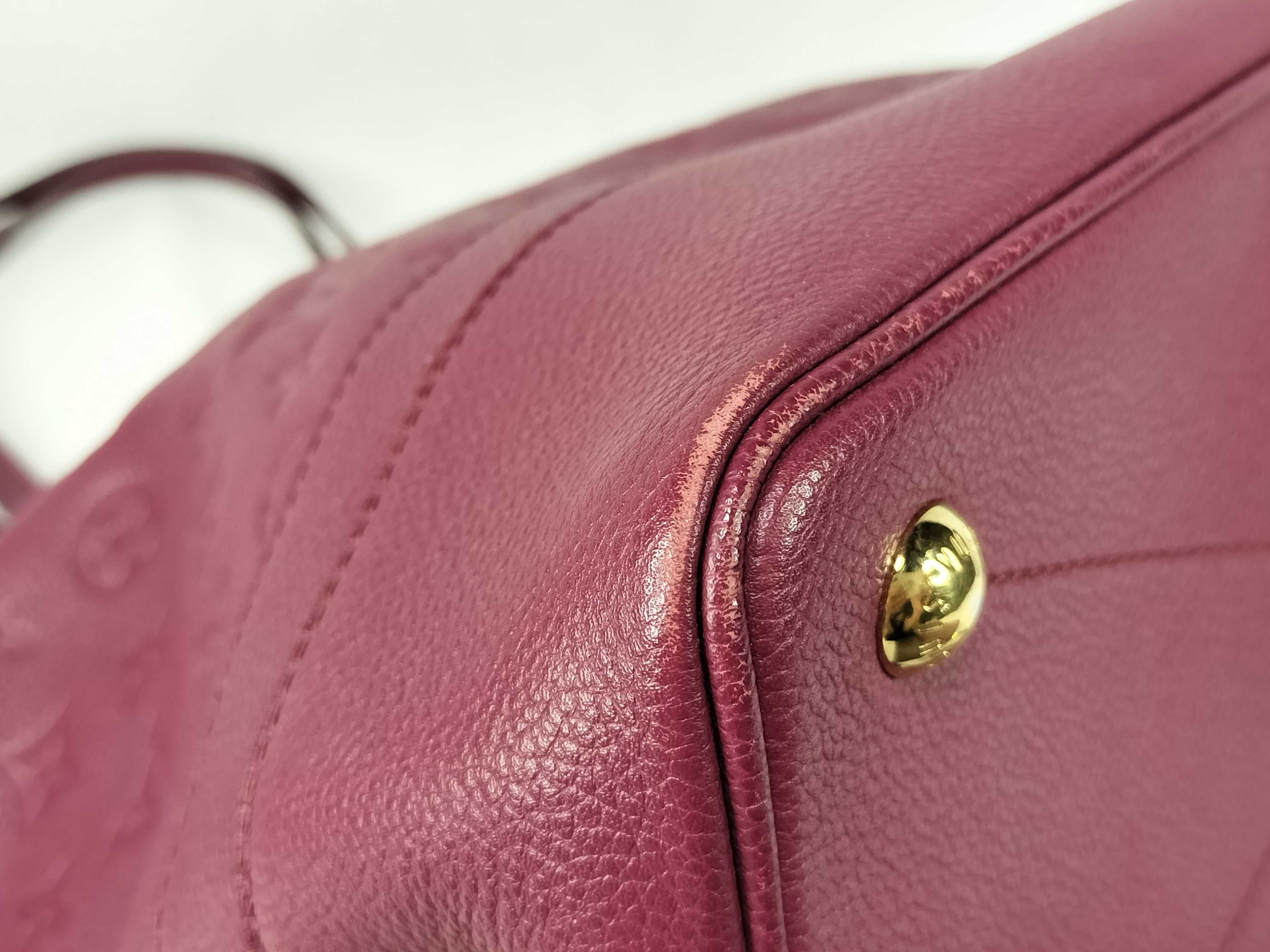 Louis Vuitton Citadine PM Aurore Monogram Empreinte Leather Tote Bag With Pouch