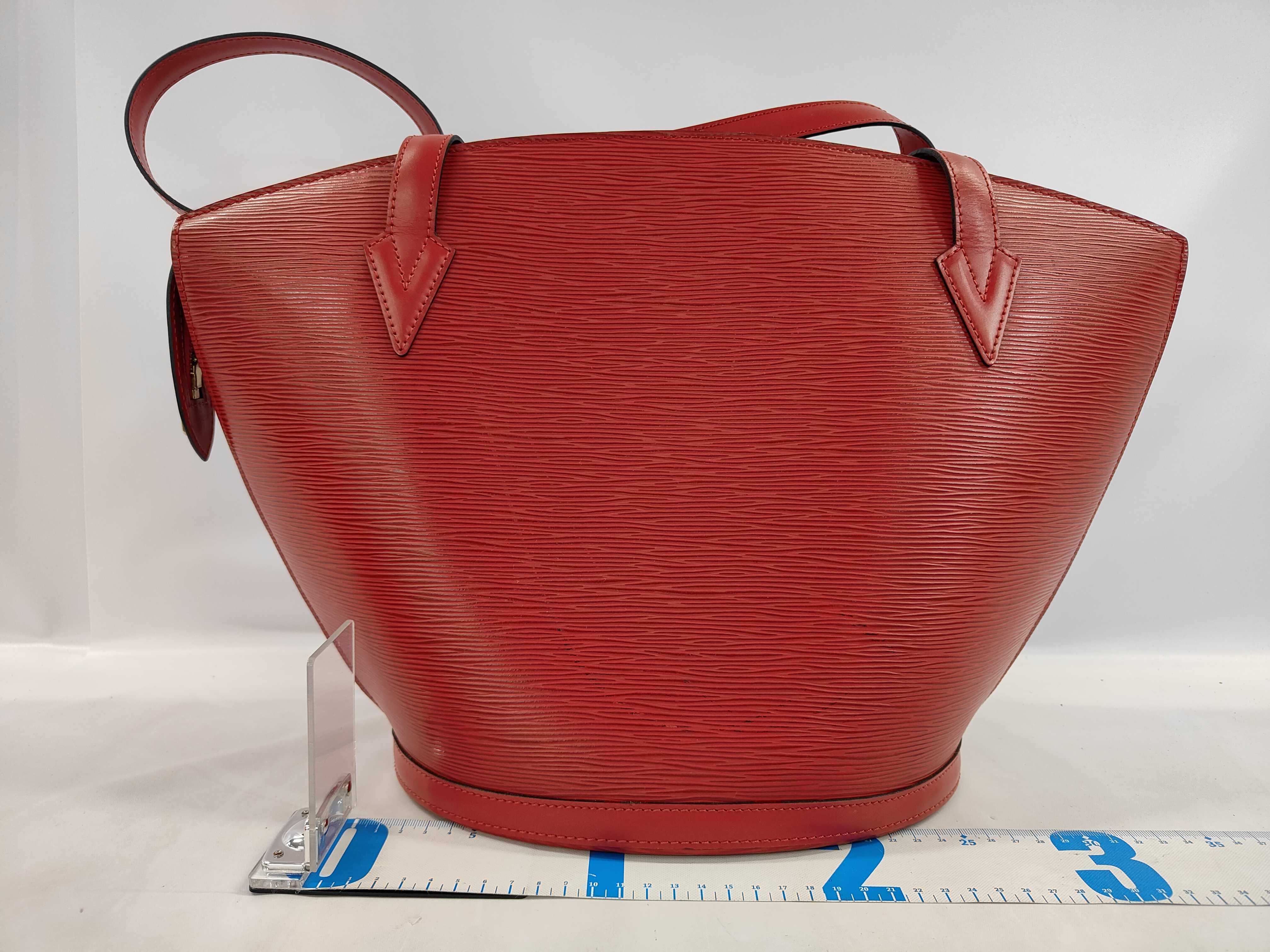 Vintage Louis Vuitton Saint Jacques Red Epi Leather Tote Bag