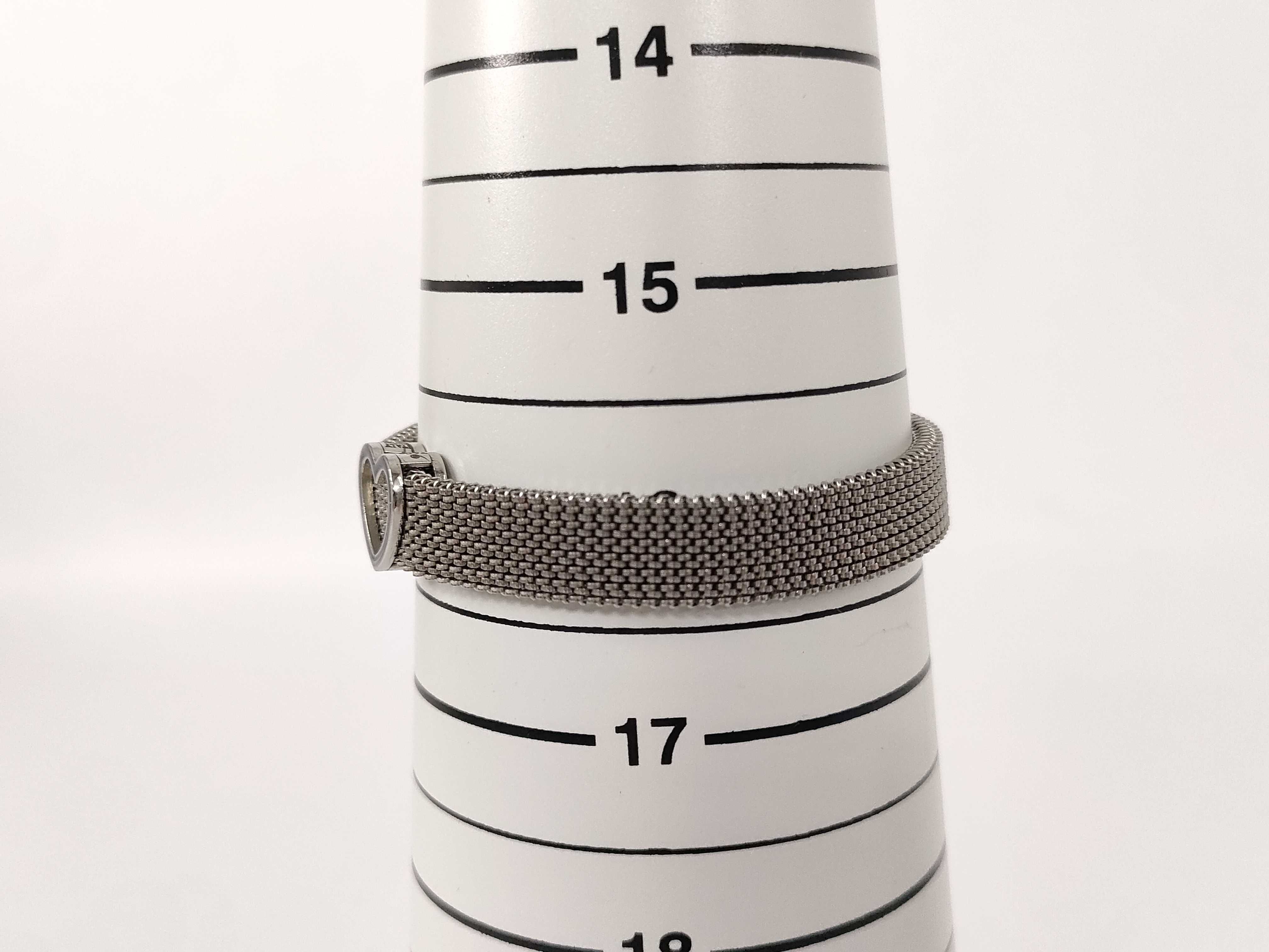Tiffany and Co. Somerset Stainless Steel Mesh Heart Bracelet 16 cm