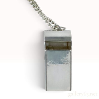 Tiffany & Co. Sterling Silver Whistle Pendant Necklace. This is a Tiffany &amp; Co. whistle 