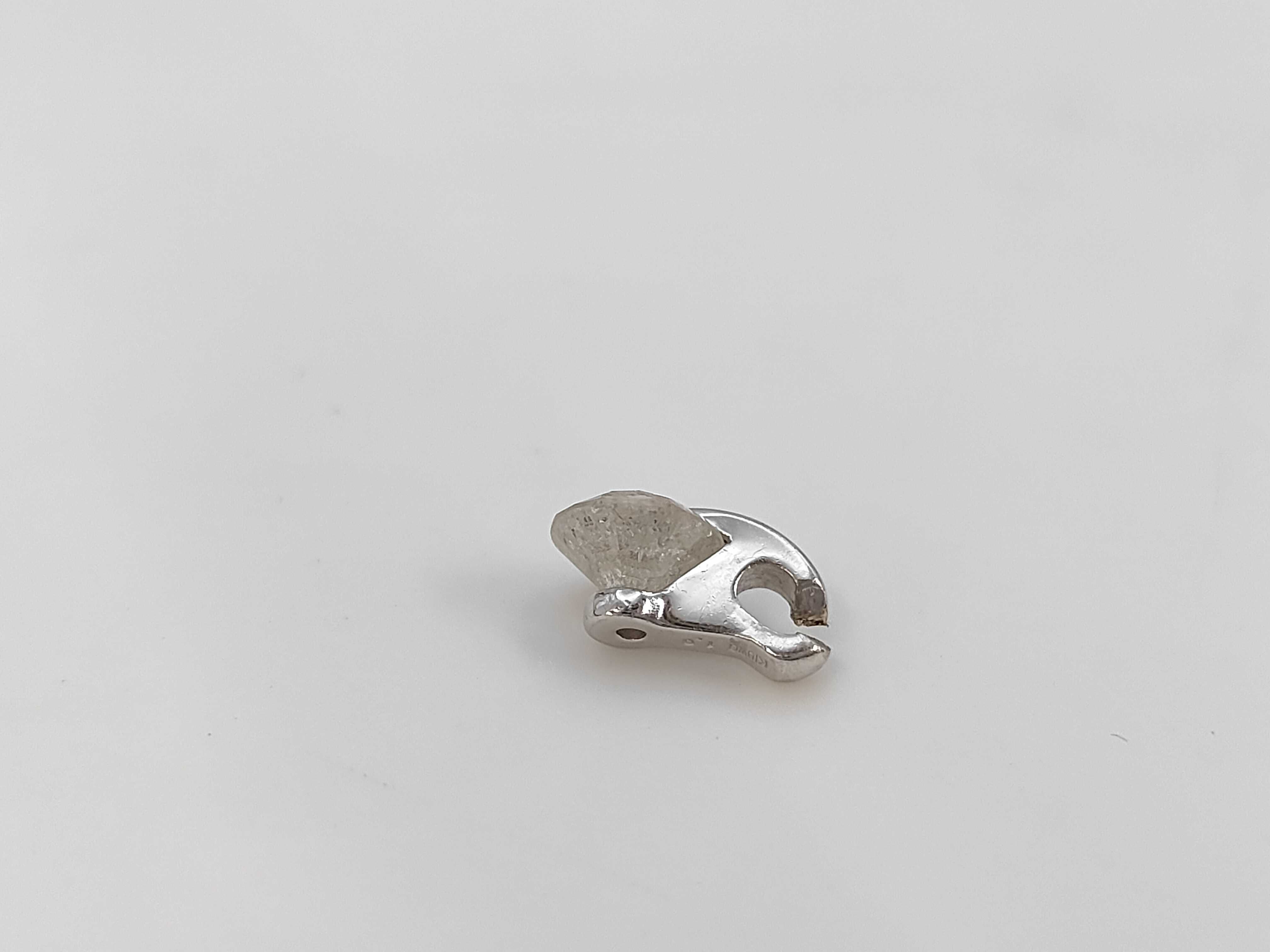 1.0ct Natural Diamond 18KWG Bypass Slide Pendant